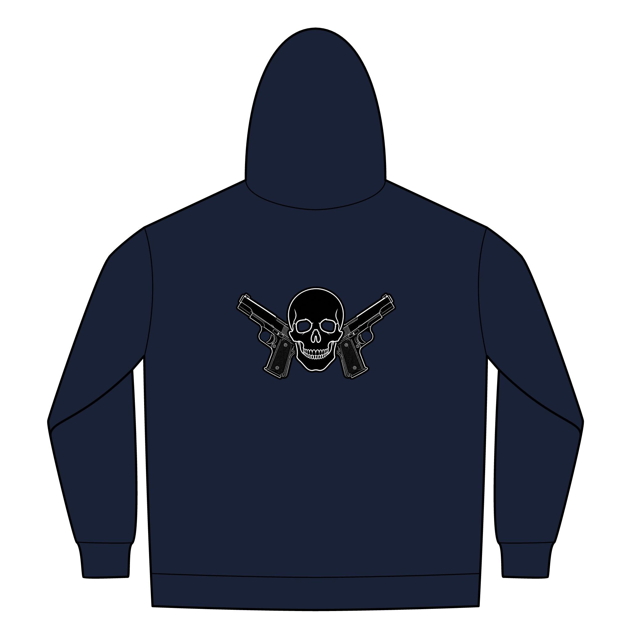 Alwayz Packin Front Zip/ Skull and Guns Back