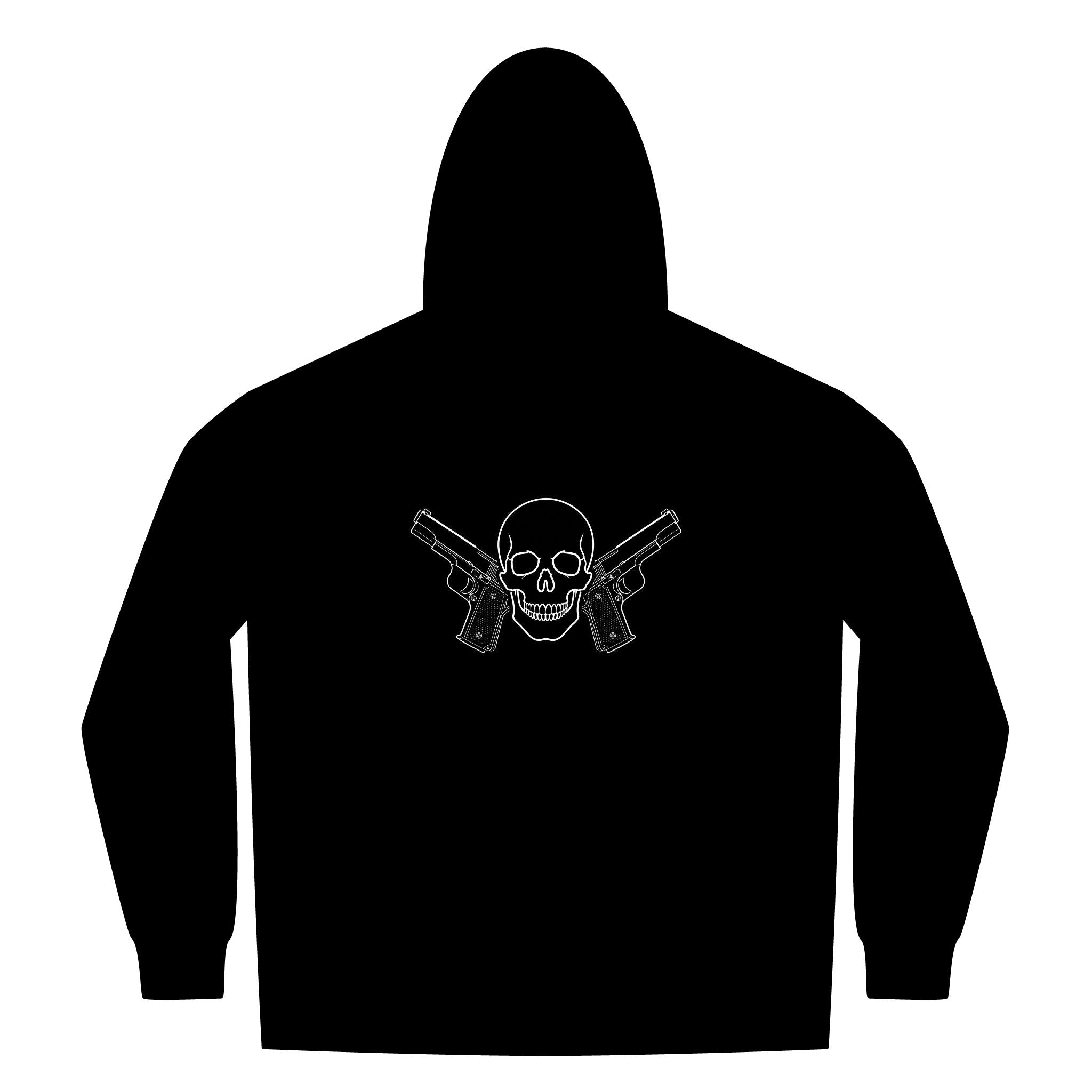 Alwayz Packin Front Zip/ Skull and Guns Back
