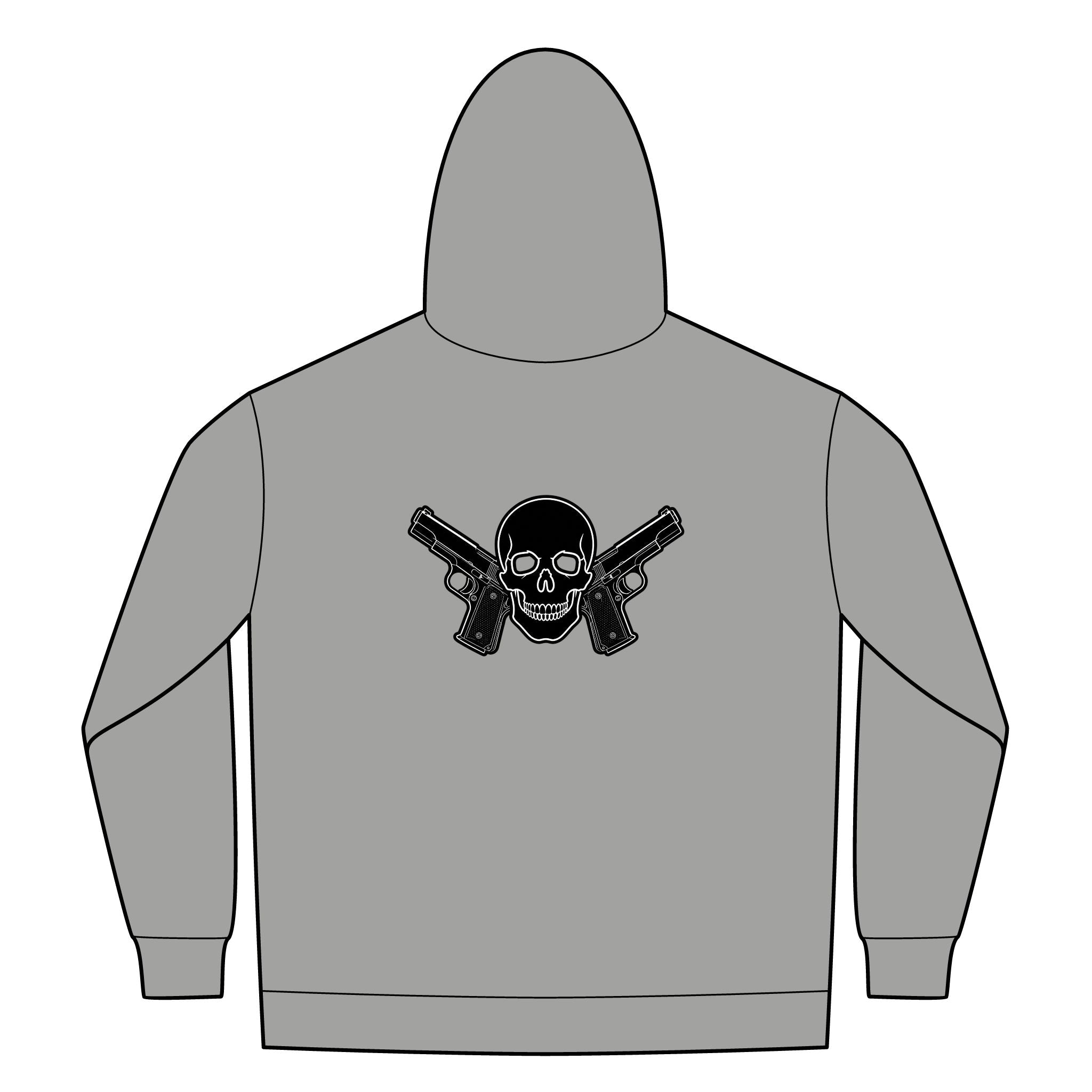 Alwayz Packin Front Zip/ Skull and Guns Back