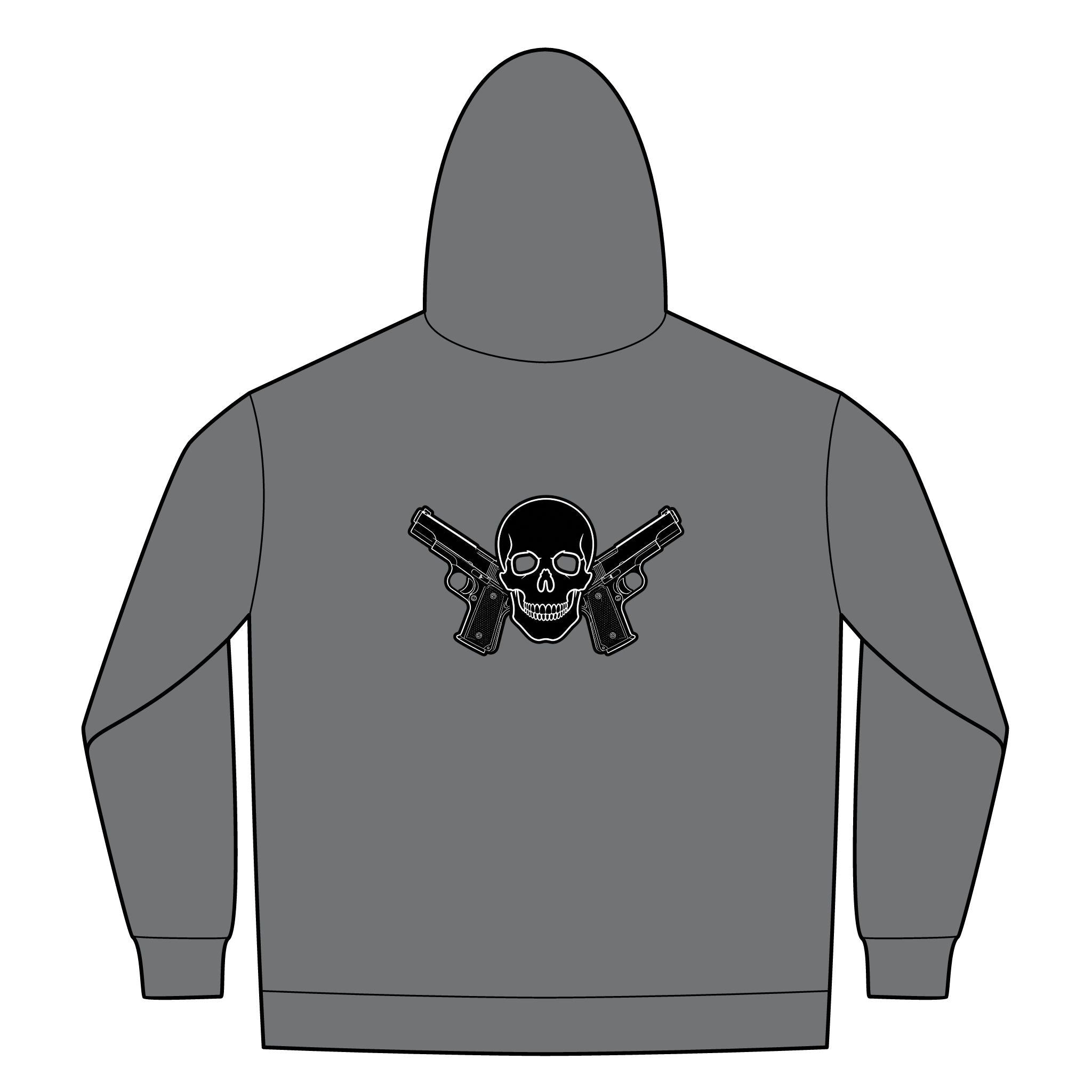 Alwayz Packin Front Zip/ Skull and Guns Back