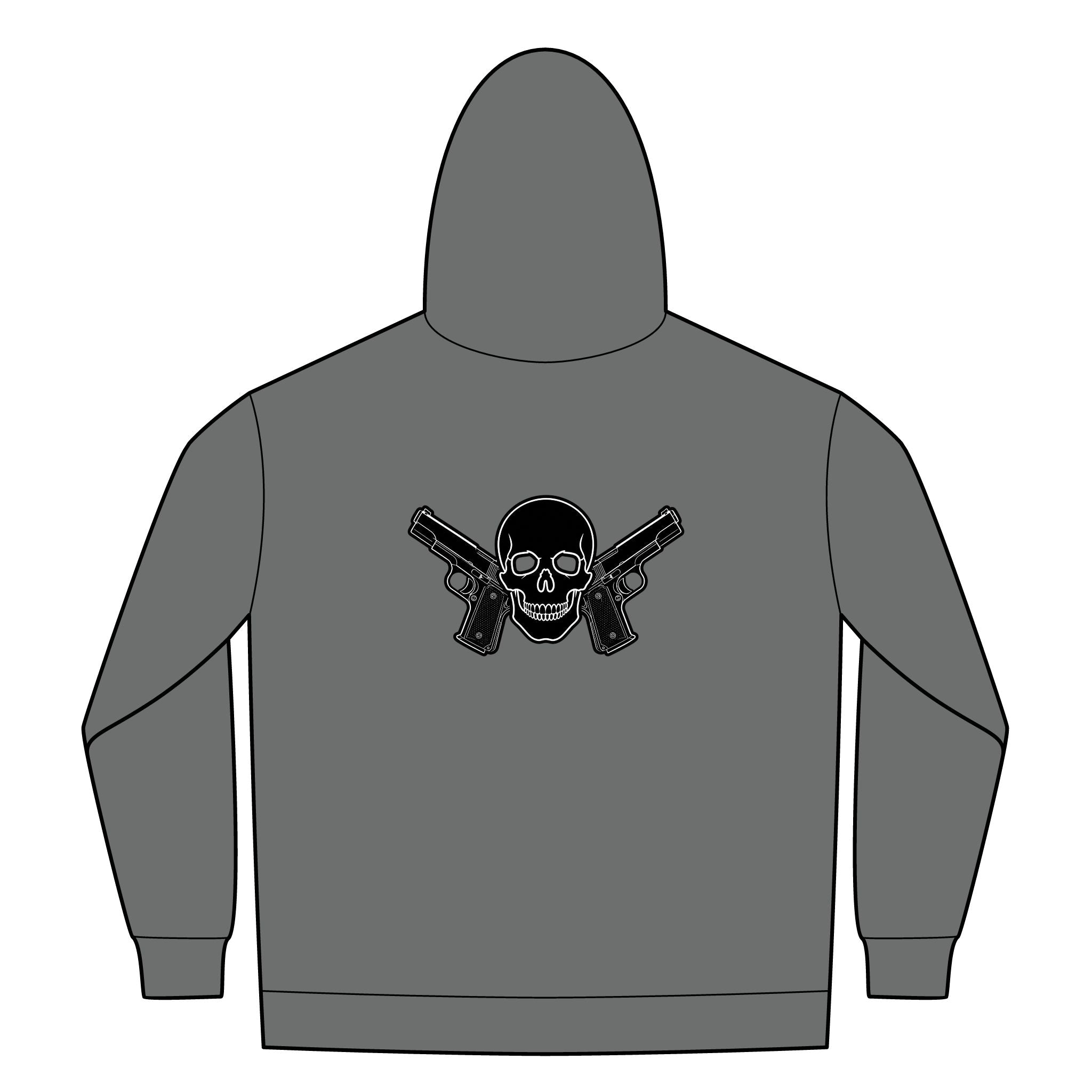 Alwayz Packin Front Zip/ Skull and Guns Back