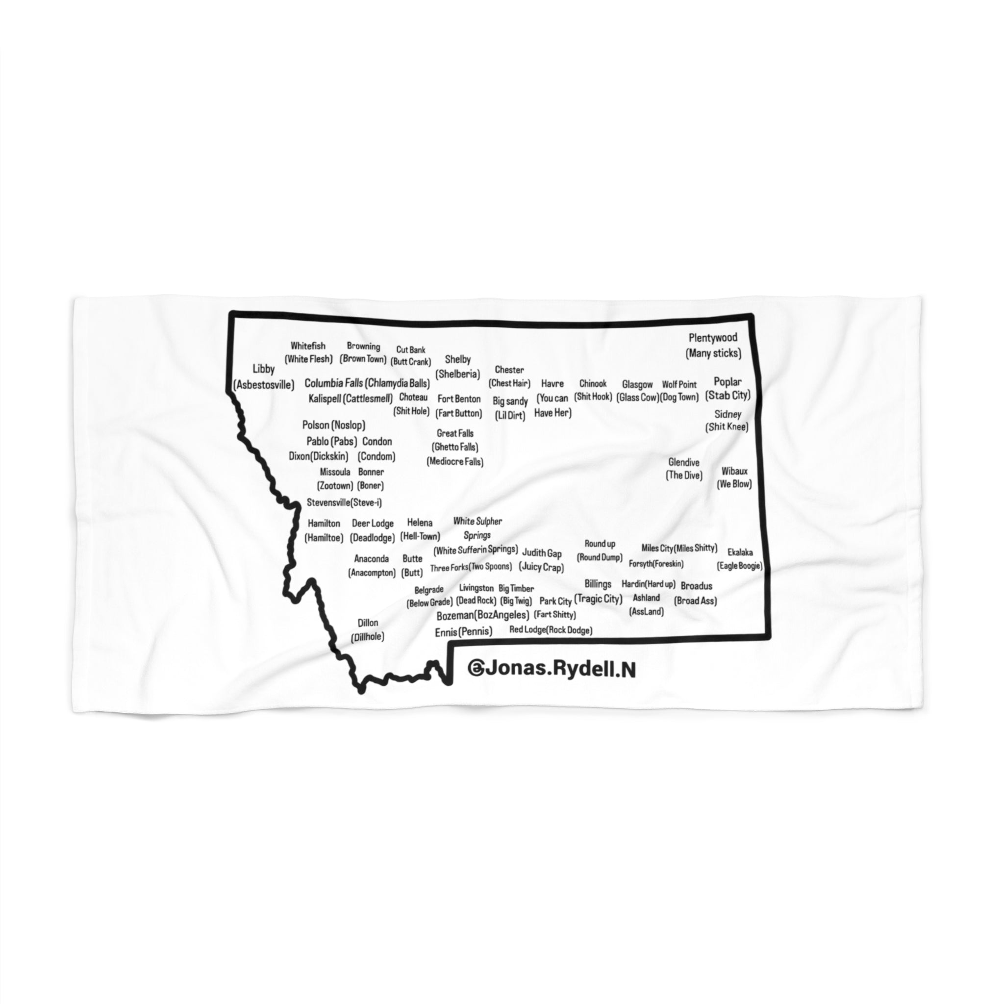 Montana Towns/ Nicknames Towel