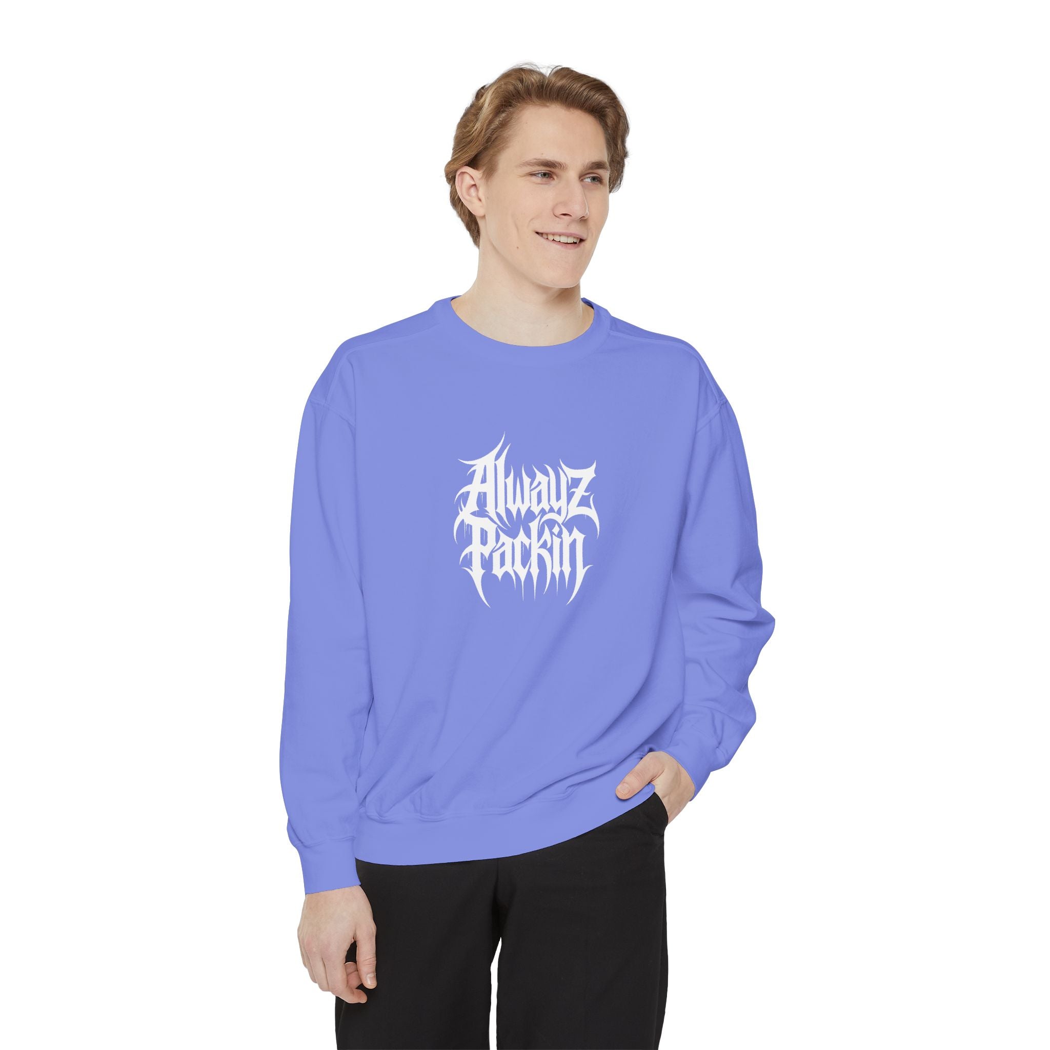 Alwayz Packin Front/ Skull Guns Back Sweatshirt