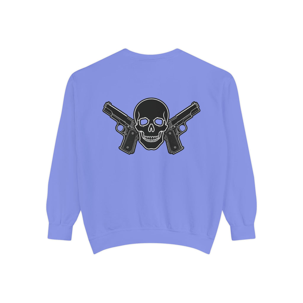Alwayz Packin Front/ Skull and Guns Back Sweatshirt