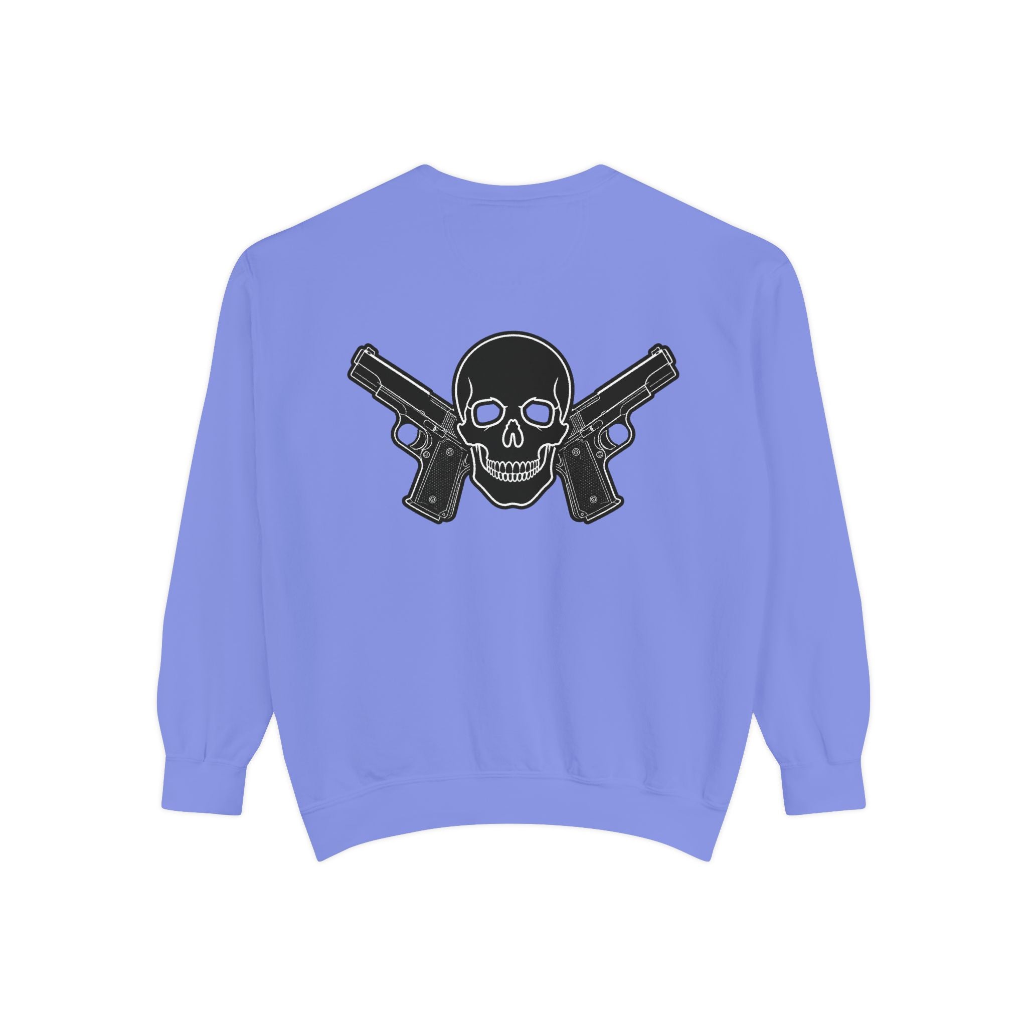 Alwayz Packin Front/ Skull and Guns Back Sweatshirt