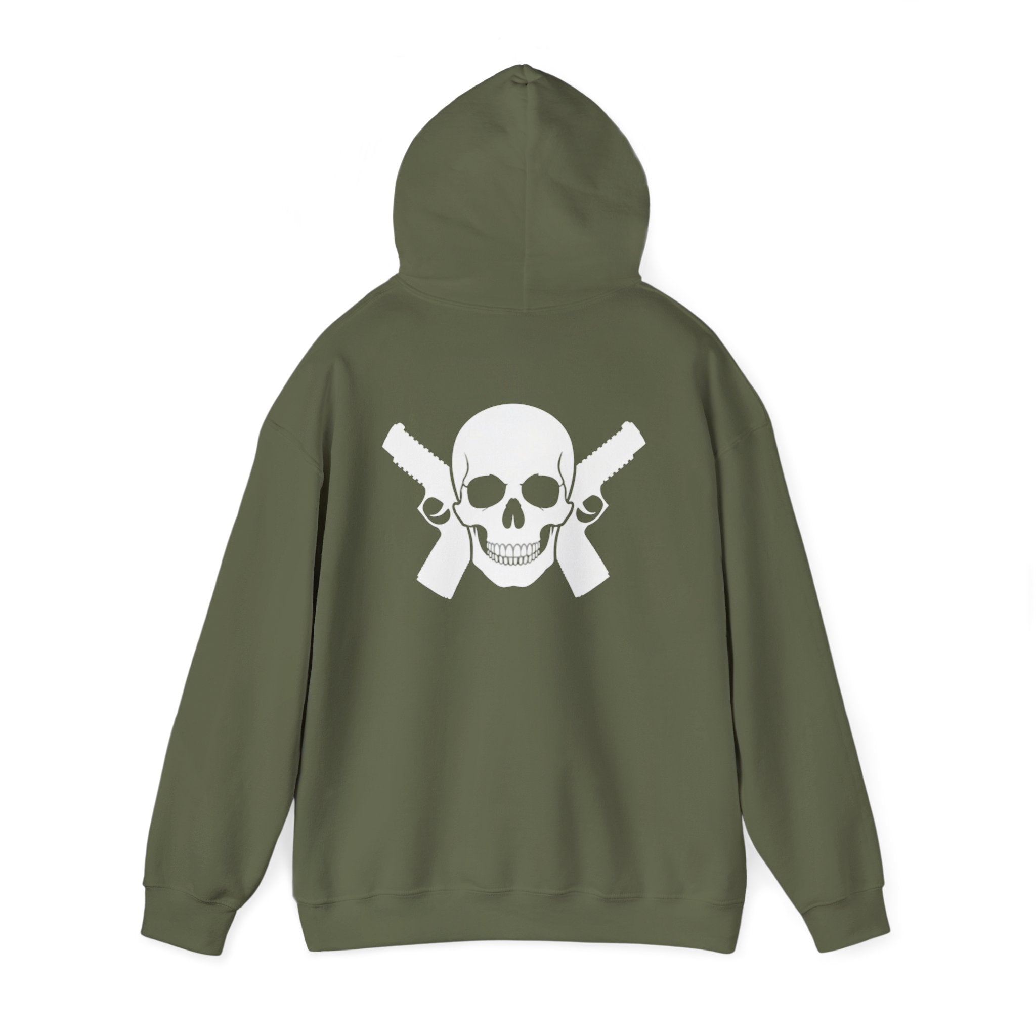 Alwayz packin Front/ Skull and guns back
