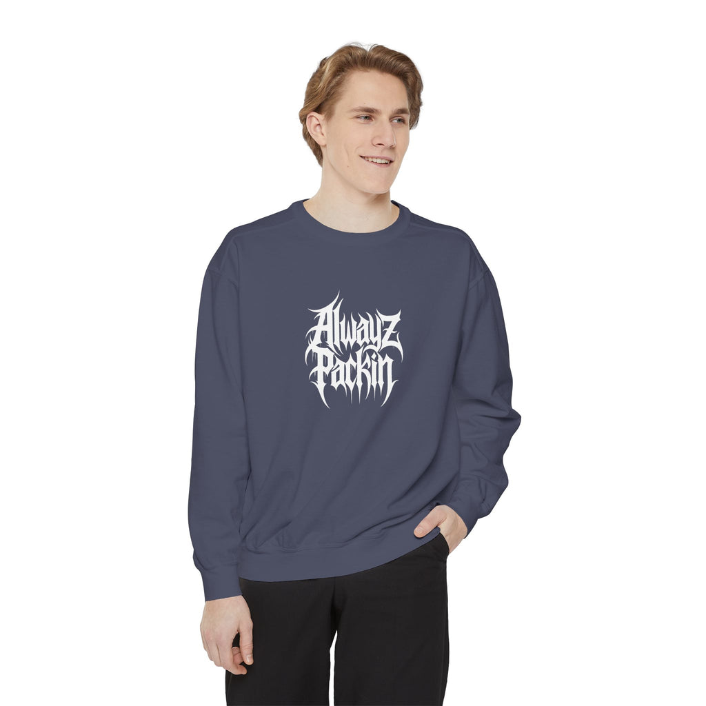 Alwayz Packin Front/ Skull Guns Back Sweatshirt