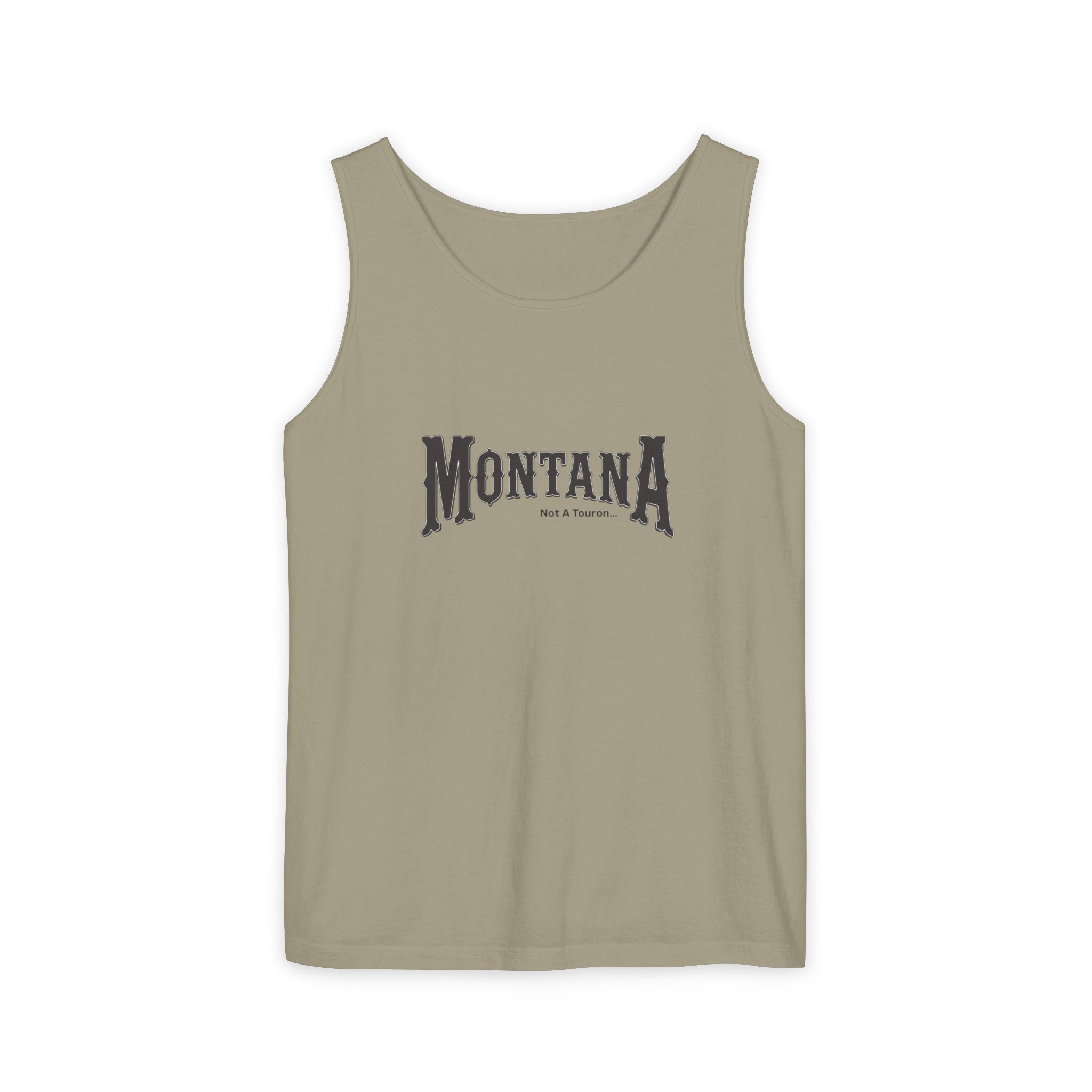 Montana (Not A Touron) Front/ Towns and Nicknames Map Back Tank Top