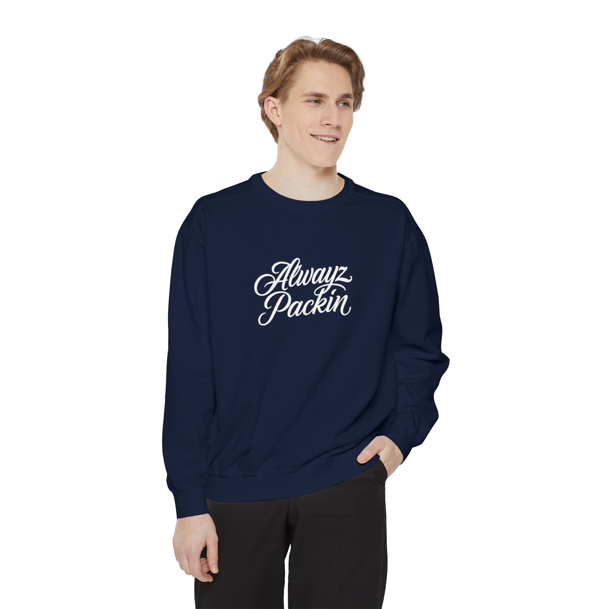 Alwayz Packin Front/ Skull and Guns Back Sweatshirt