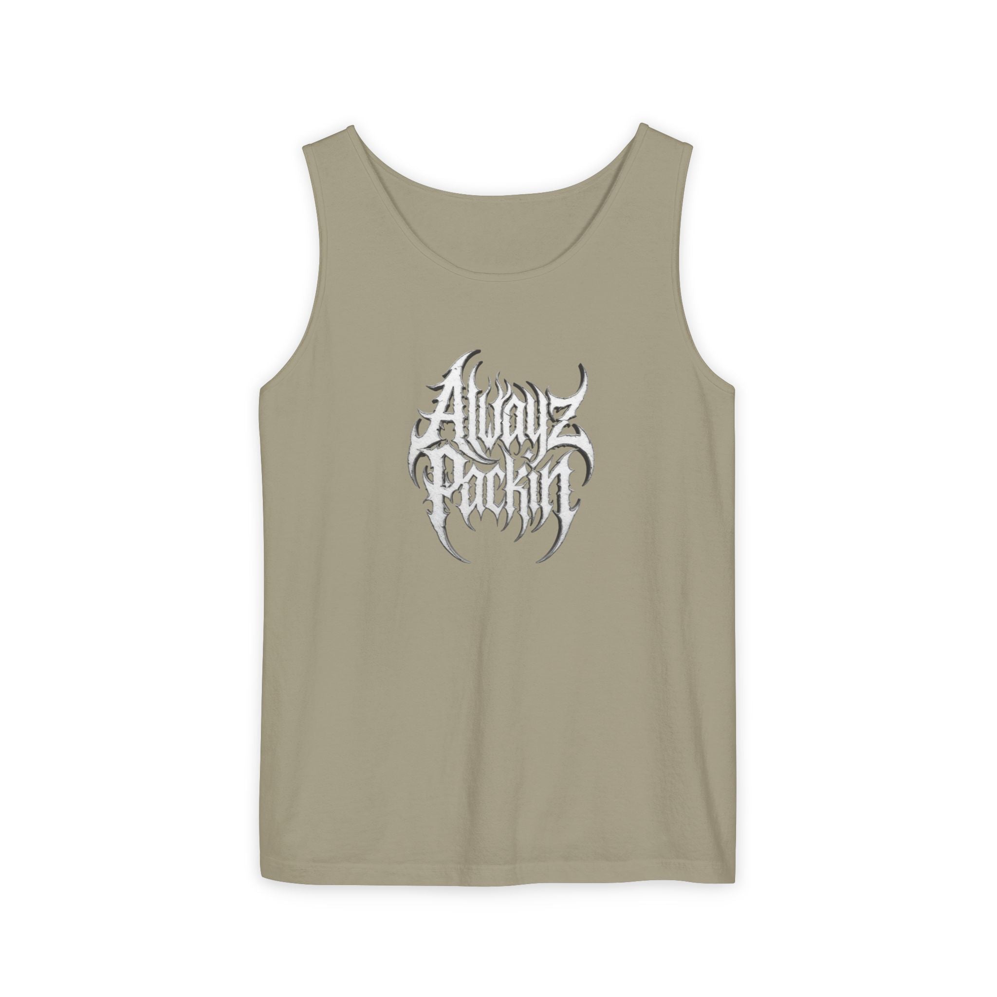 Alwayz Packin Heavy Metal Print Tank Top!