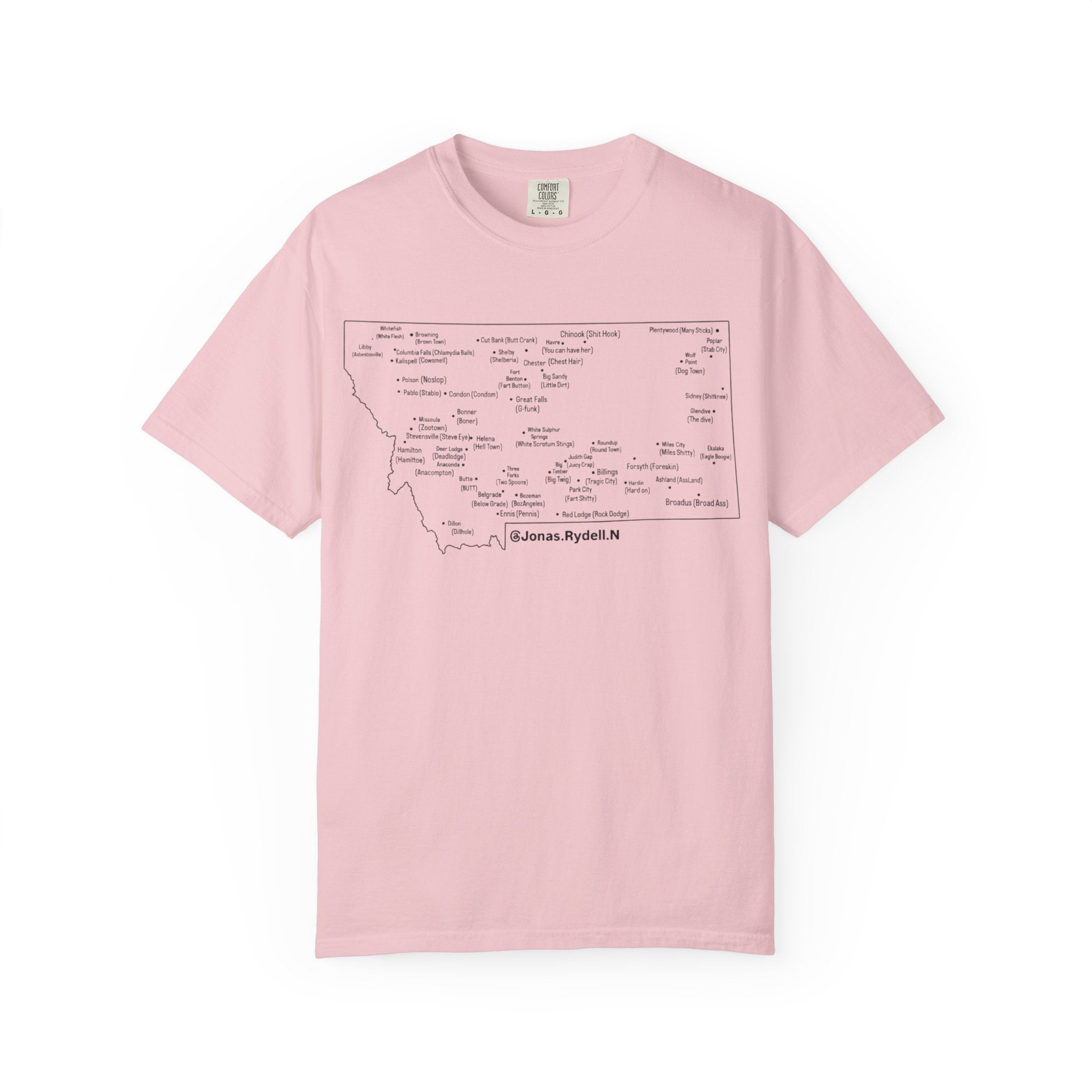 Montana Towns and Nicknames T-Shirt