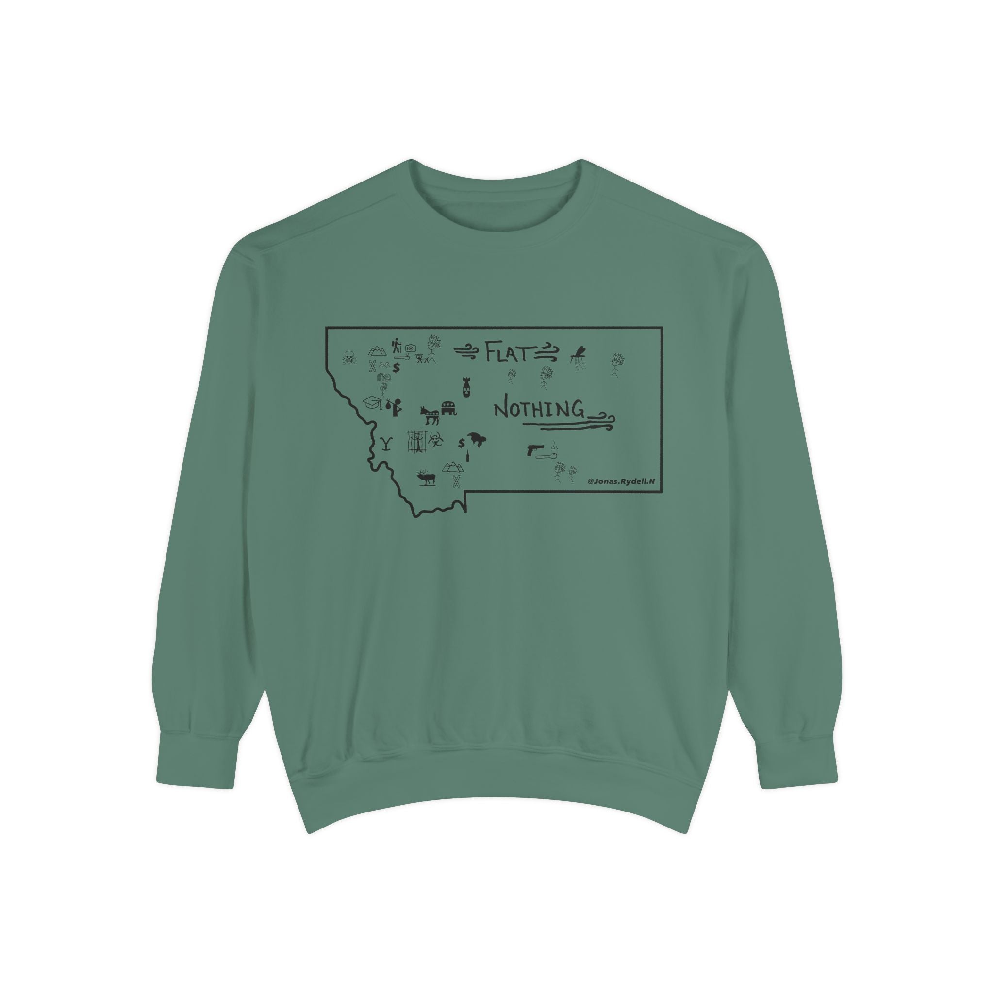 Original Montana Map Sweatshirt