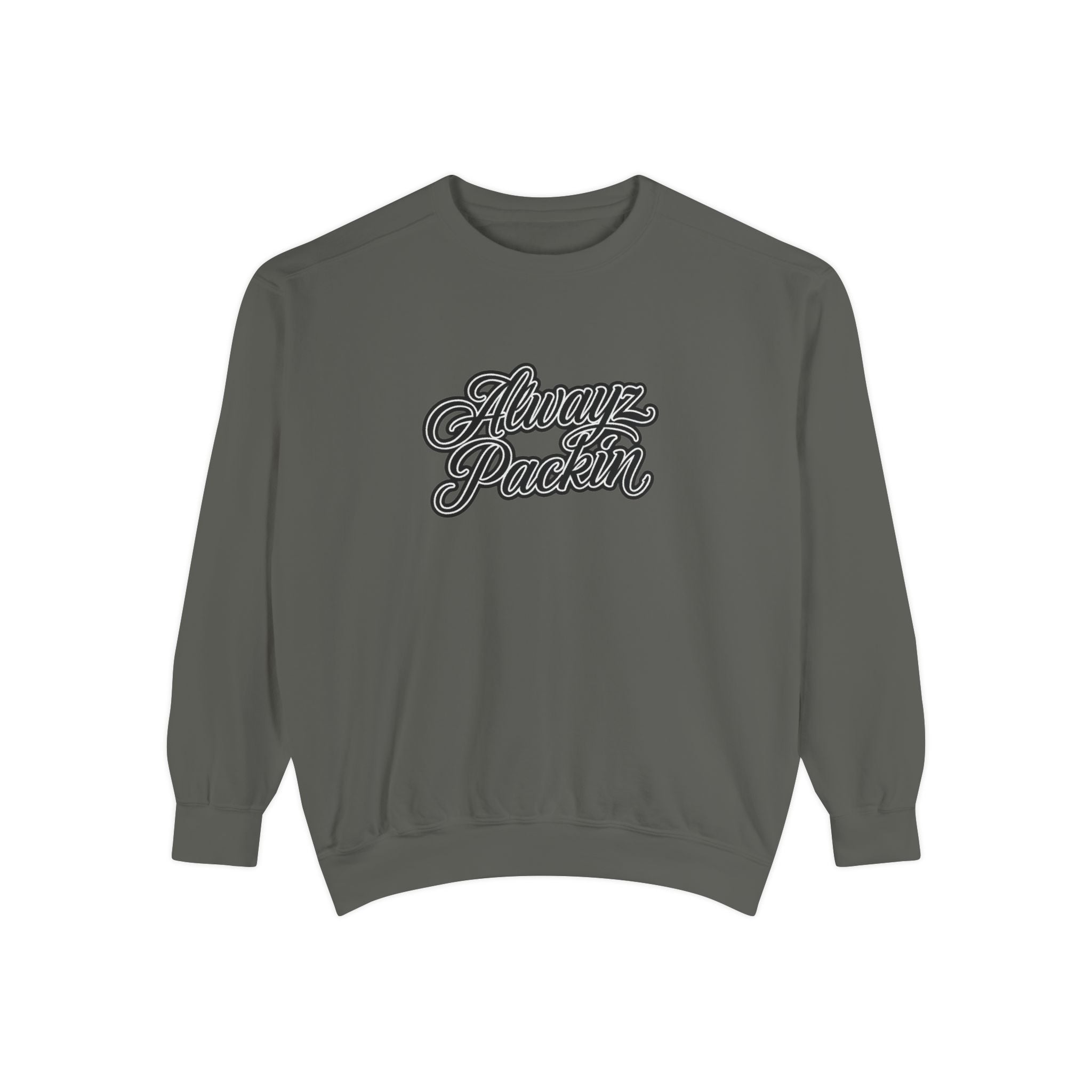 Alwayz Packin Front/ Skull and Guns Back Sweatshirt