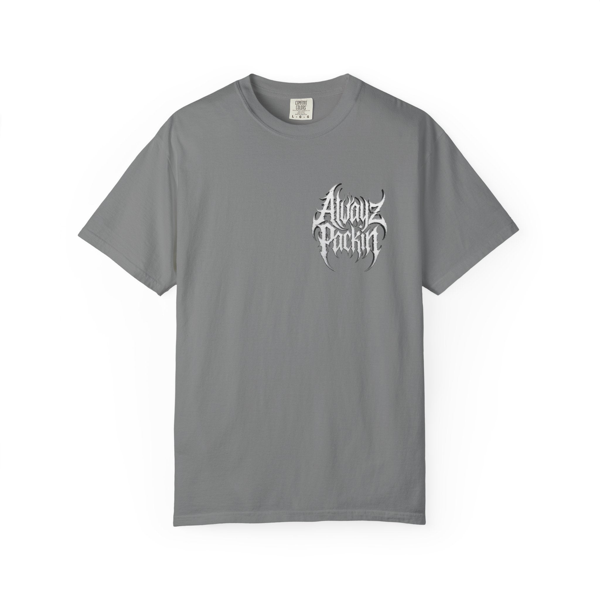Alwayz Packin Heavy Metal Print T-Shirt
