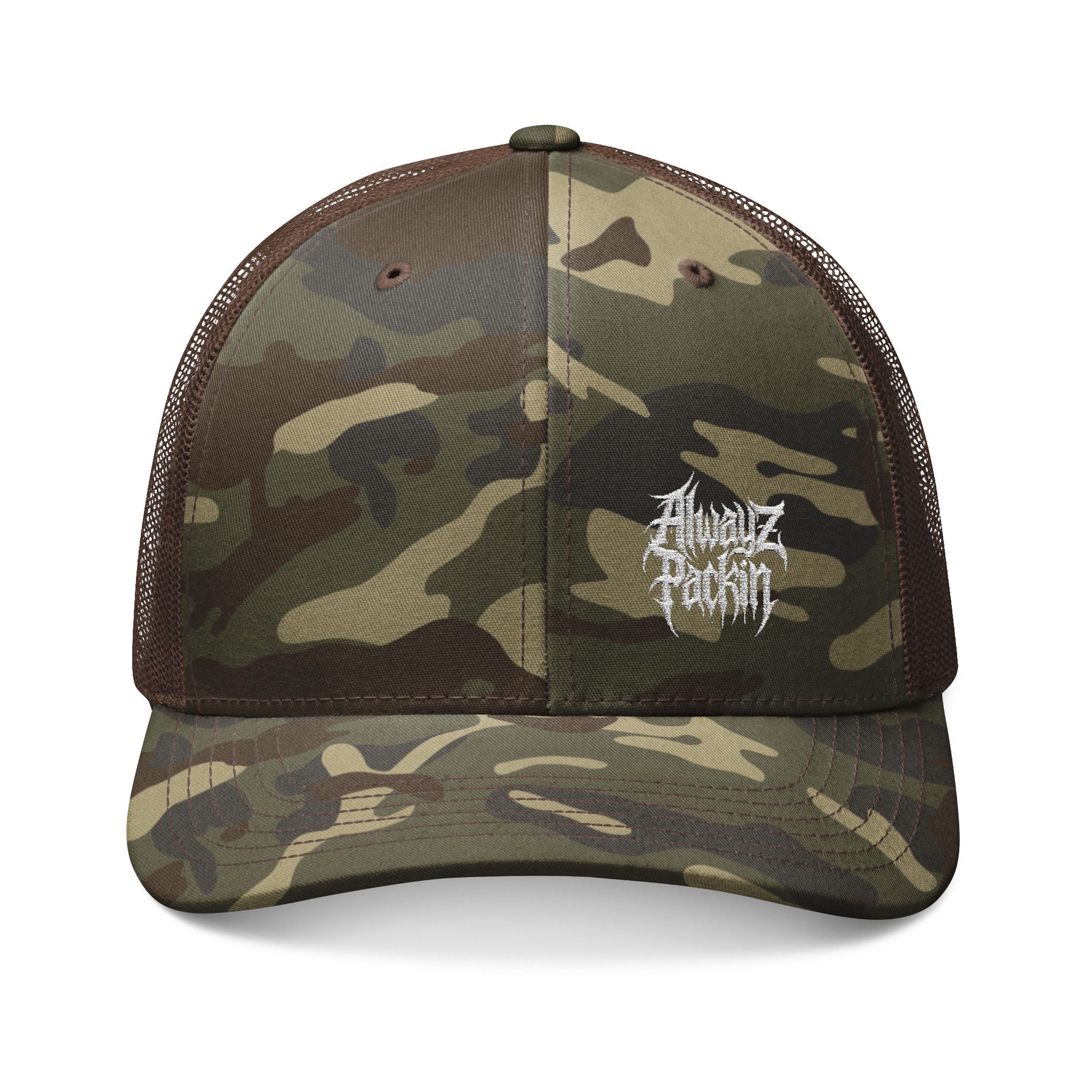 Camouflage Alwayz Packin Trucker Hat (Embroidery)