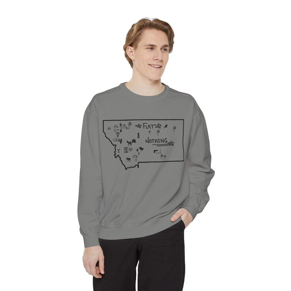 Original Montana Map Sweatshirt