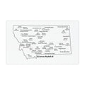 Montana Towns/ Nickname Car Magnet