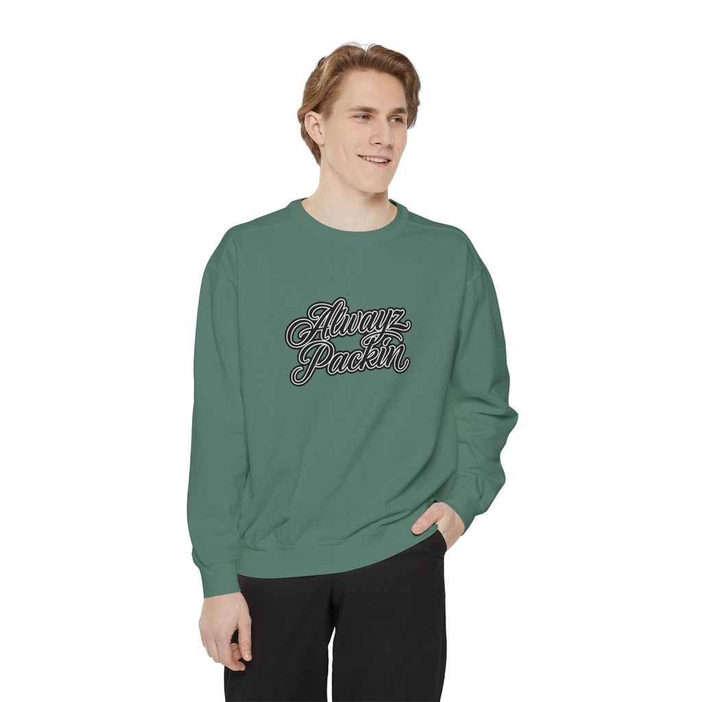 Alwayz Packin Front/ Skull and Guns Back Sweatshirt