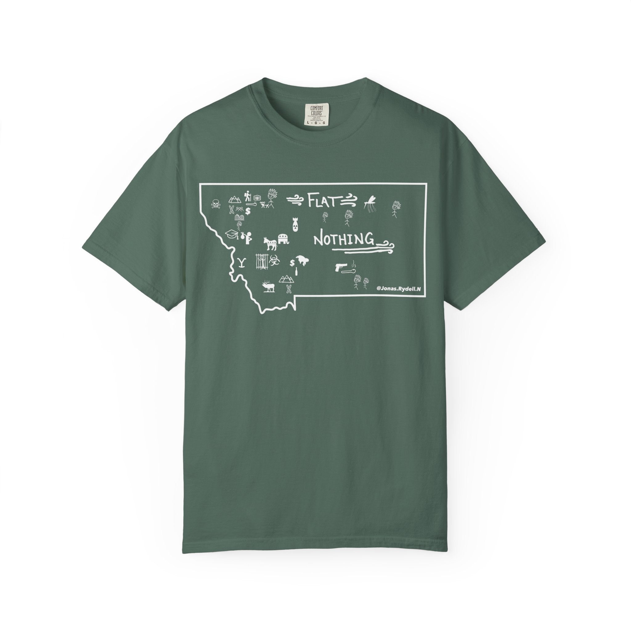 The Real Montana Map T-Shirt