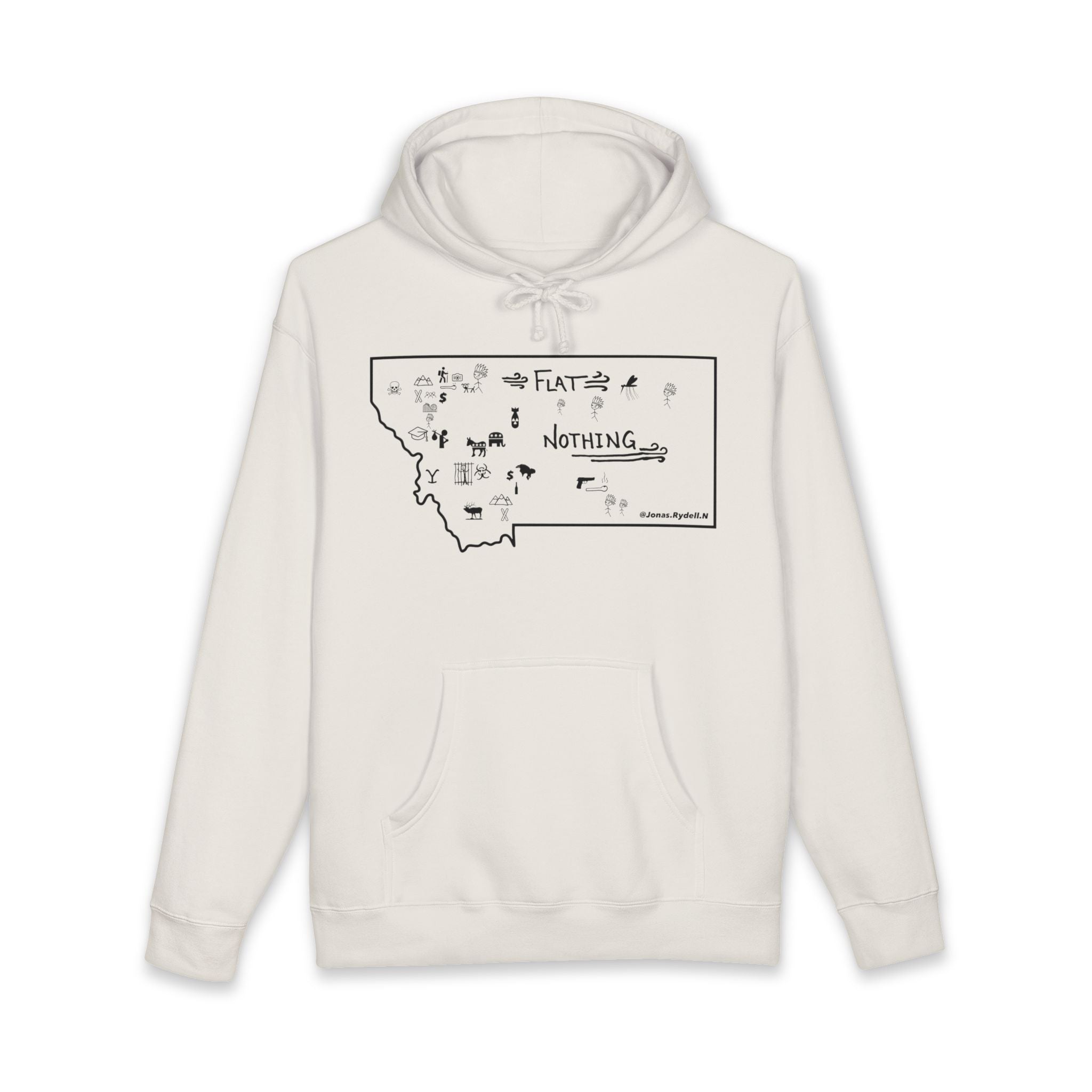 Original Montana Map Hoodie