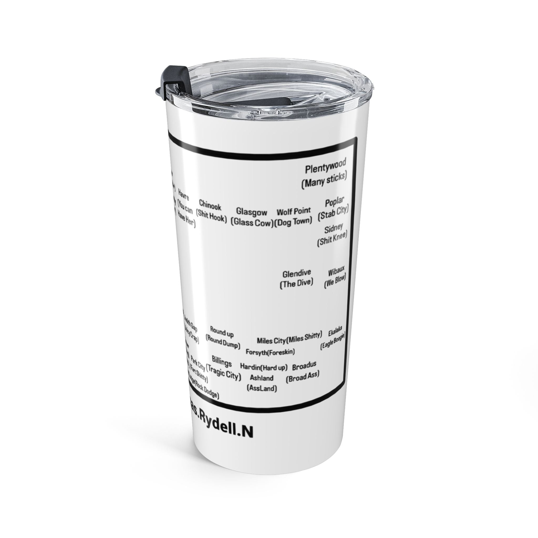 Montana Towns/ Nicknames Tumbler