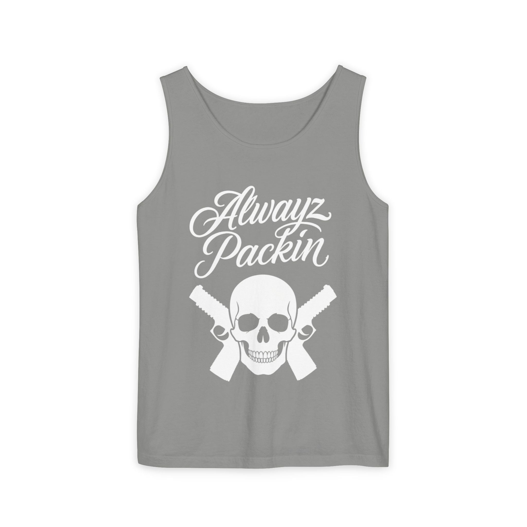 Alwayz Packin White Print Tank