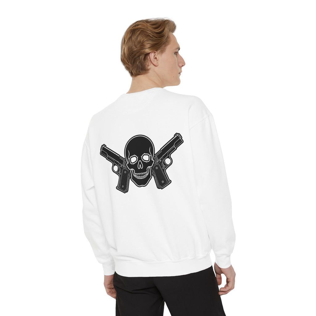 Alwayz Packin Front/ Skull and Guns Back Sweatshirt