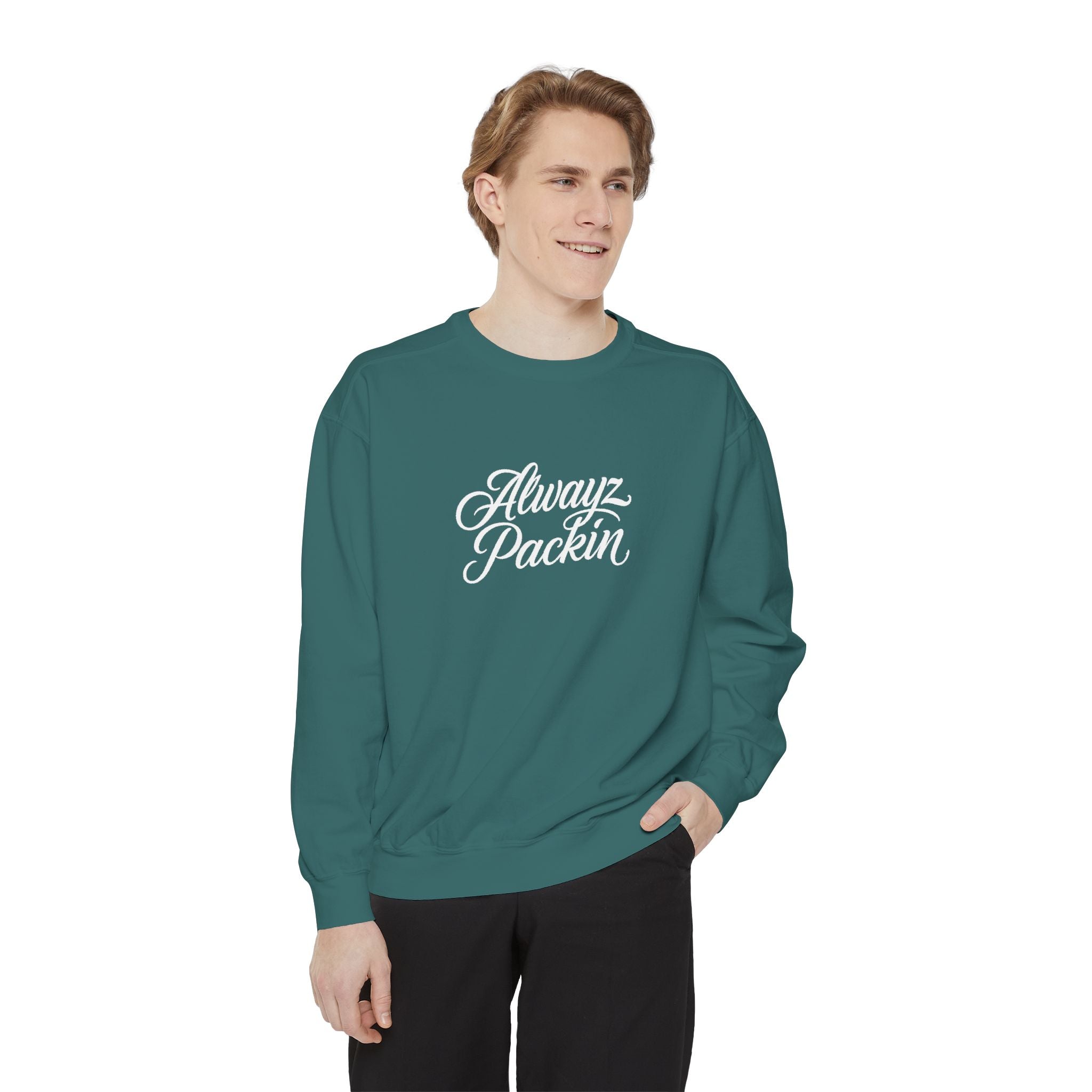 Alwayz Packin Front/ Skull and Guns Back Sweatshirt
