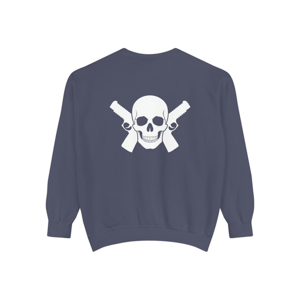 Alwayz Packin Front/ Skull and Guns Back Sweatshirt
