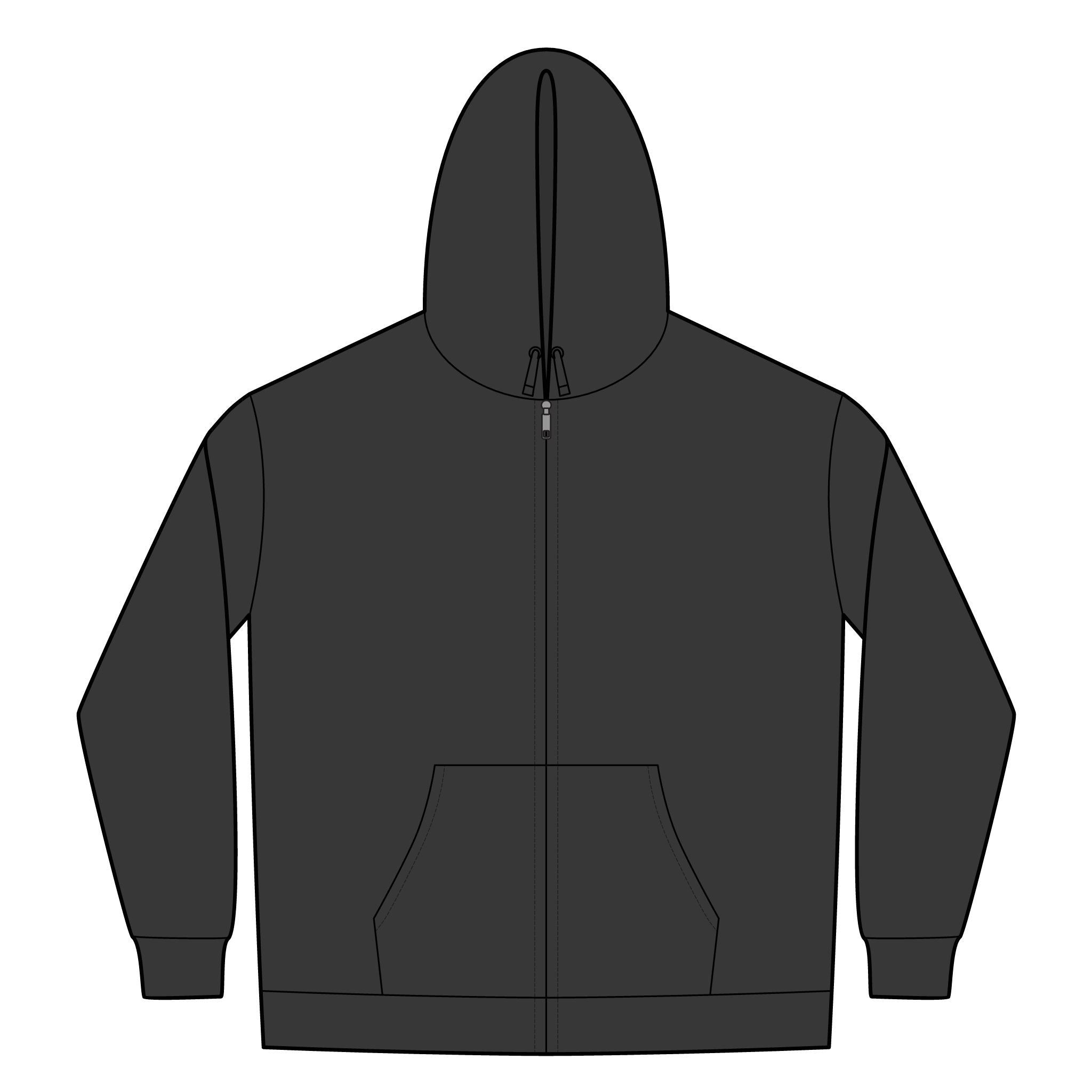 Alwayz Pack Front Zip/ Skull and Guns Rocker Back
