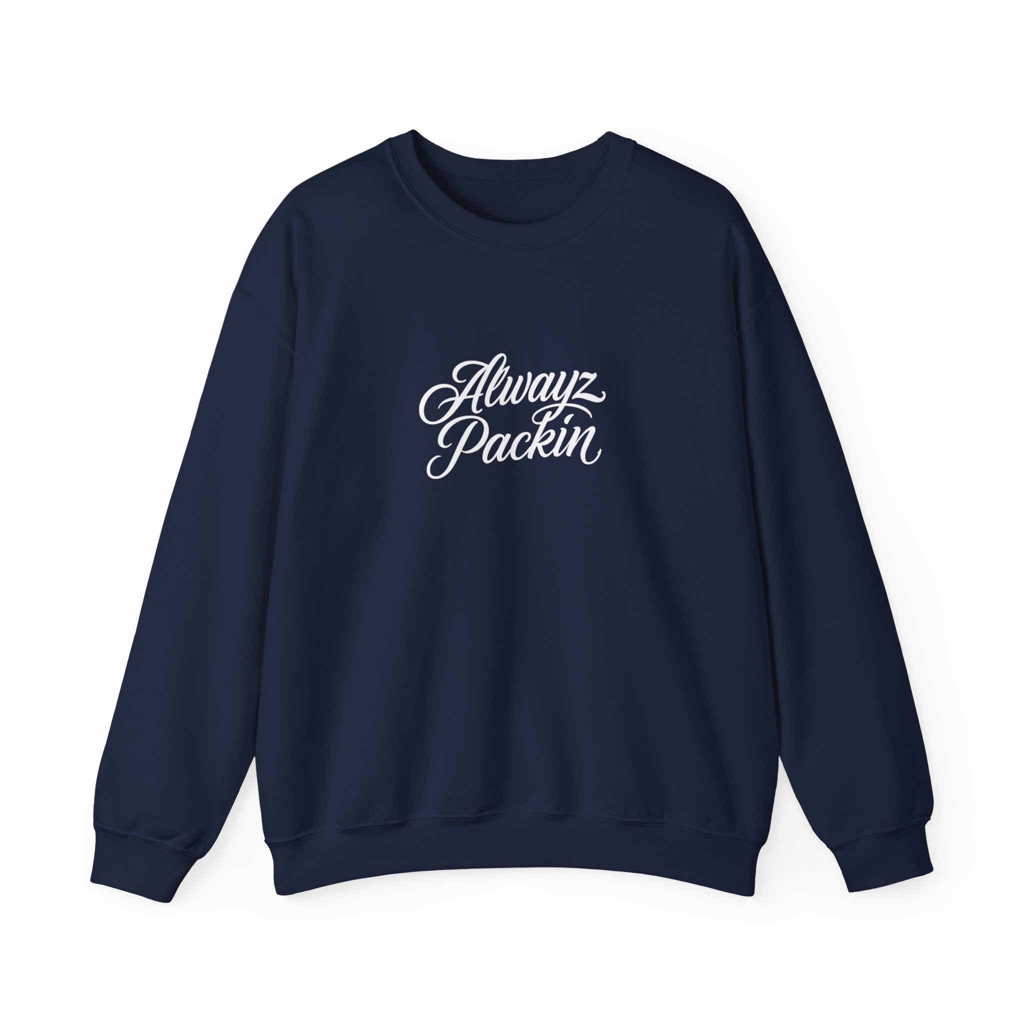 "Alwayz Packin" Front with Skull & Crossed Pistols Back