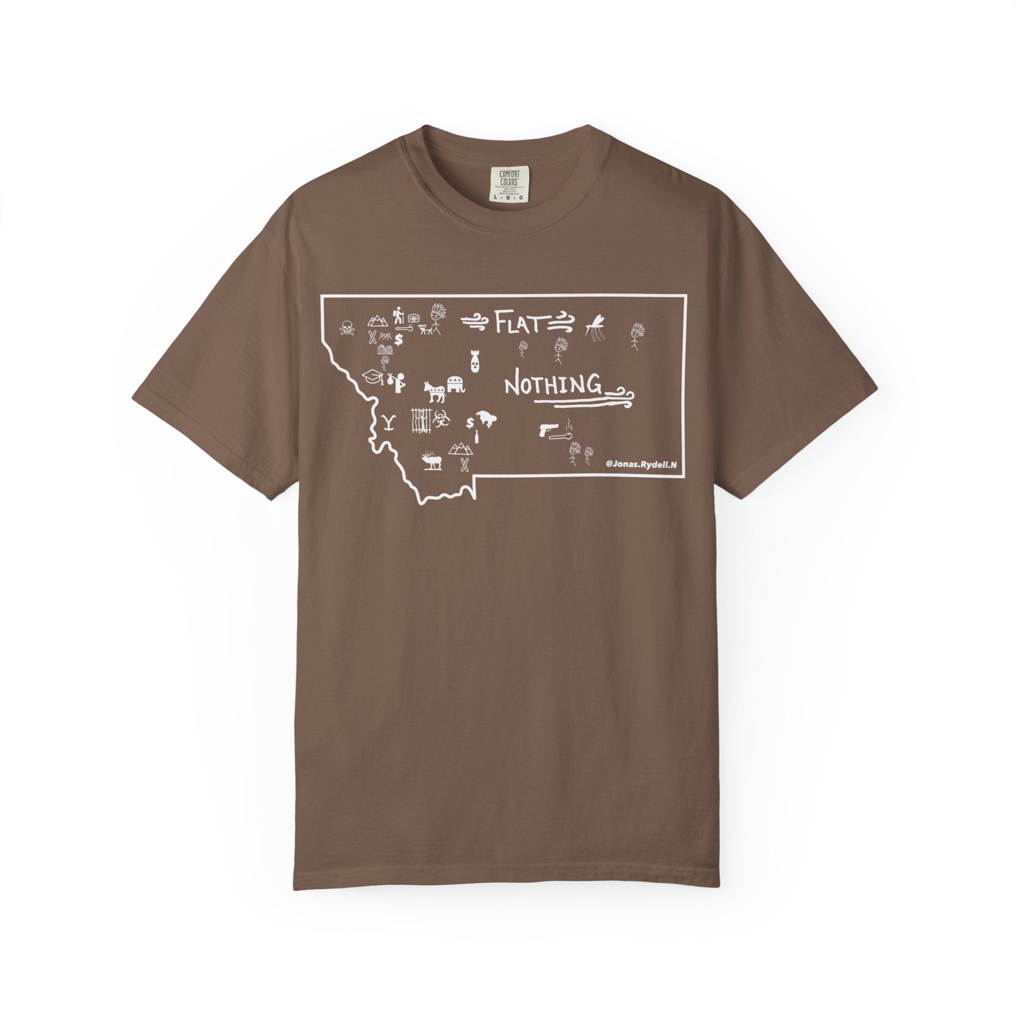 The Real Montana Map T-Shirt