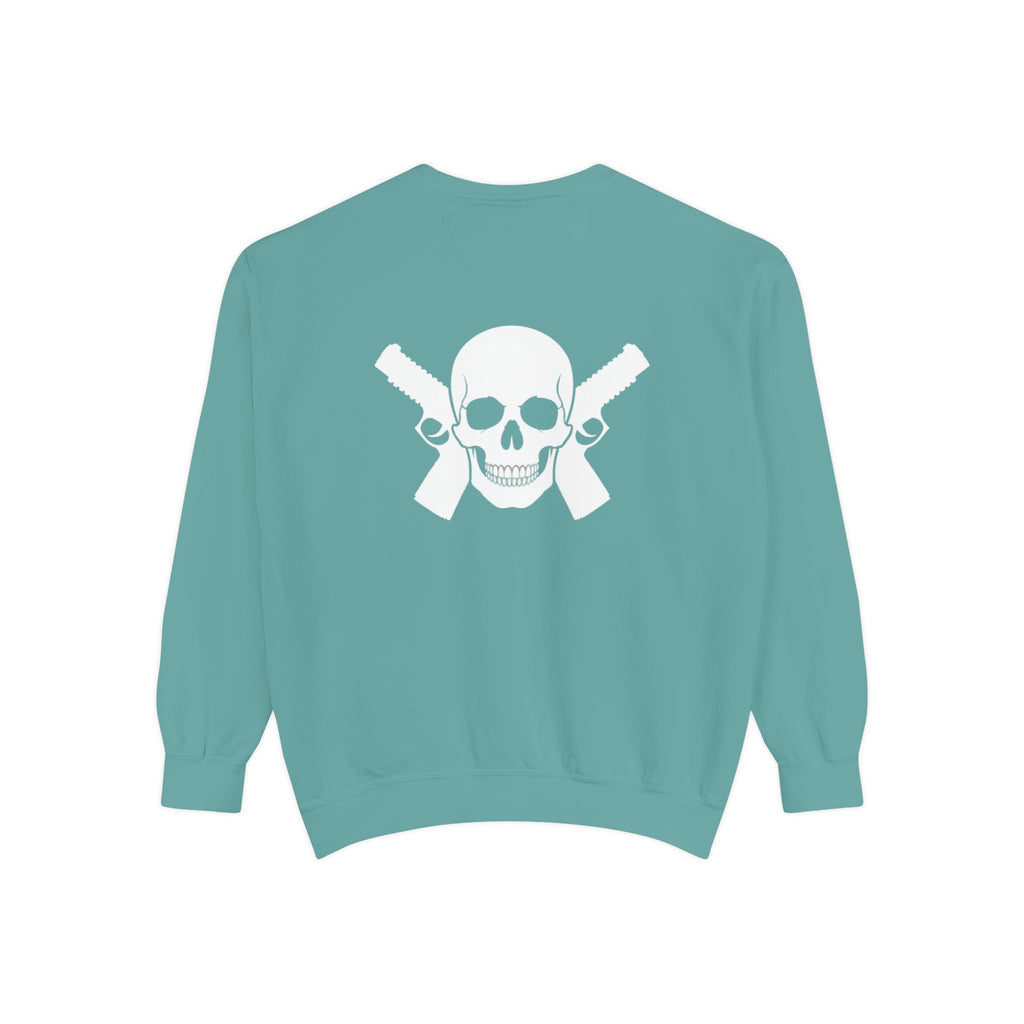Alwayz Packin Front/ Skull and Guns Back Sweatshirt