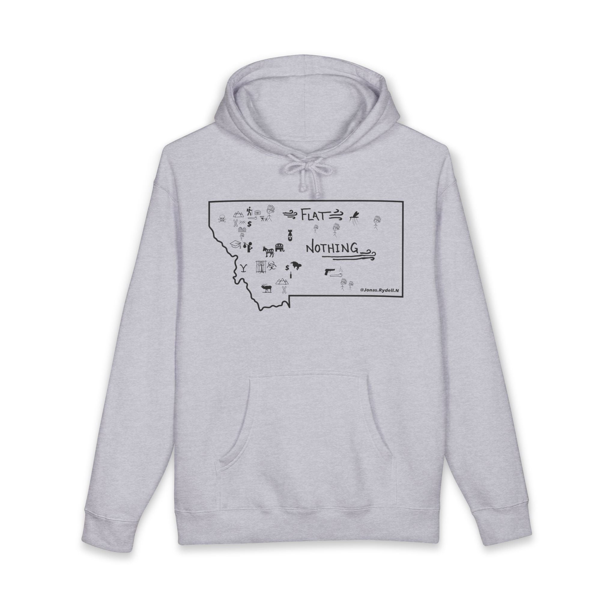 Original Montana Map Hoodie