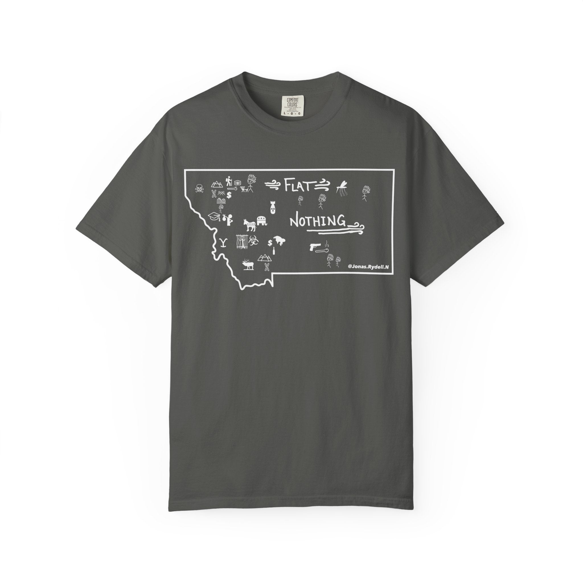 The Real Montana Map T-Shirt
