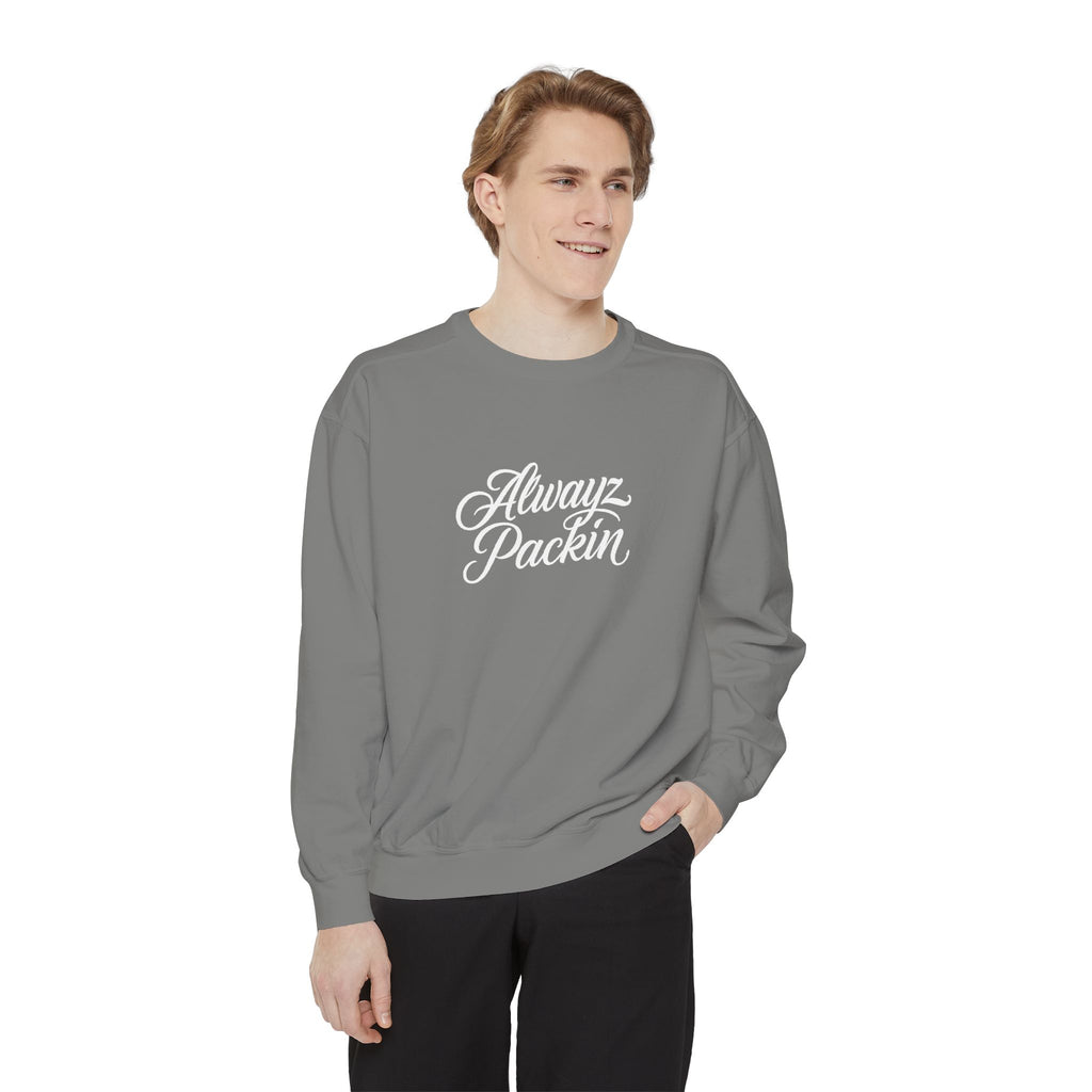 Alwayz Packin Front/ Skull and Guns Back Sweatshirt