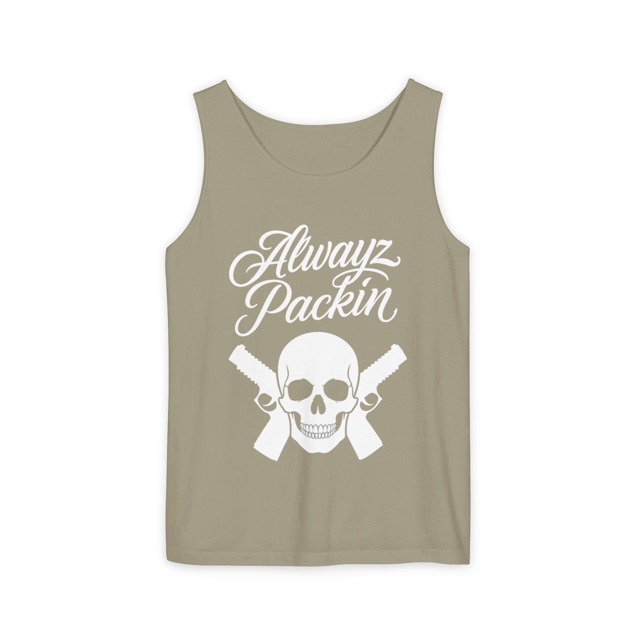 Alwayz Packin White Print Tank