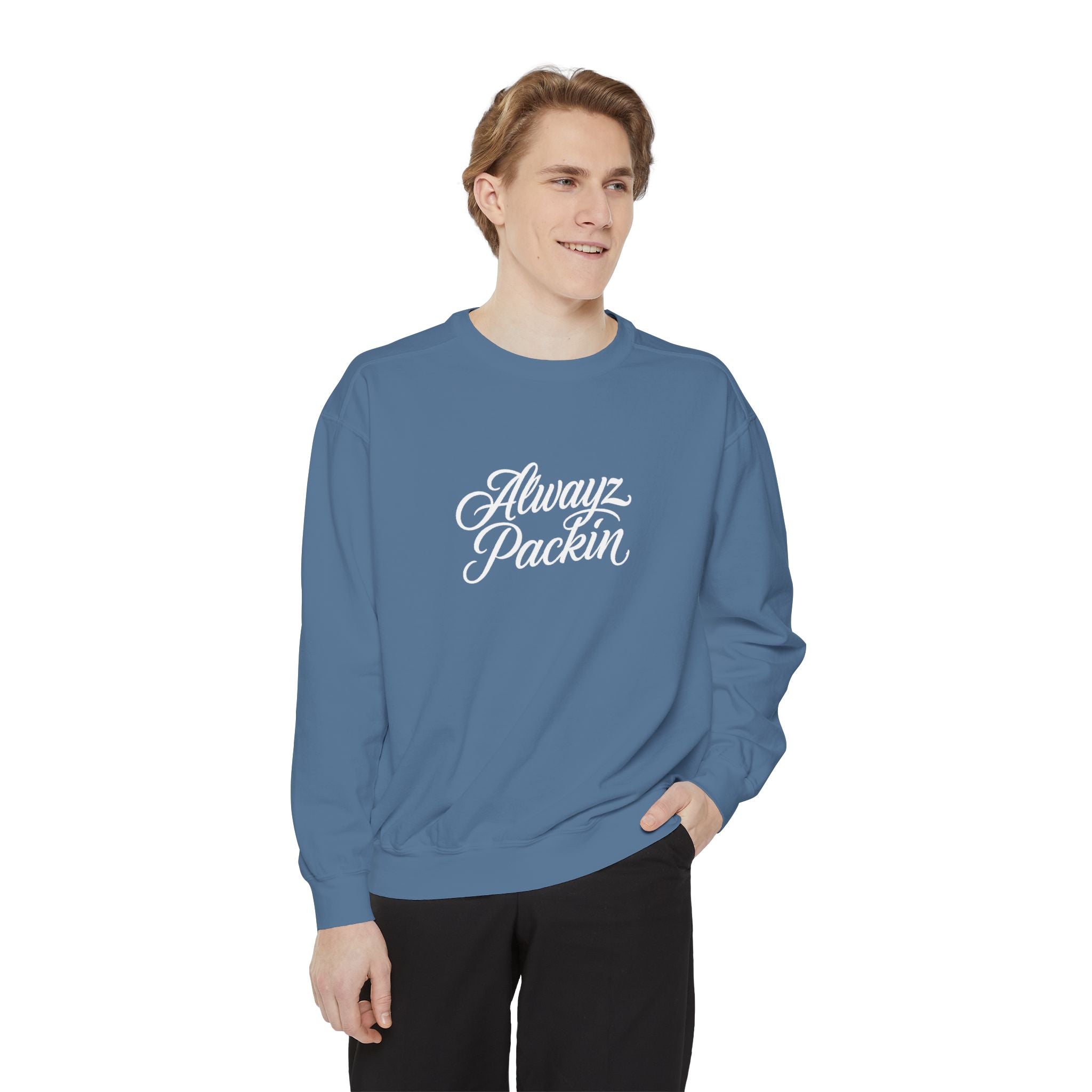 Alwayz Packin Front/ Skull and Guns Back Sweatshirt