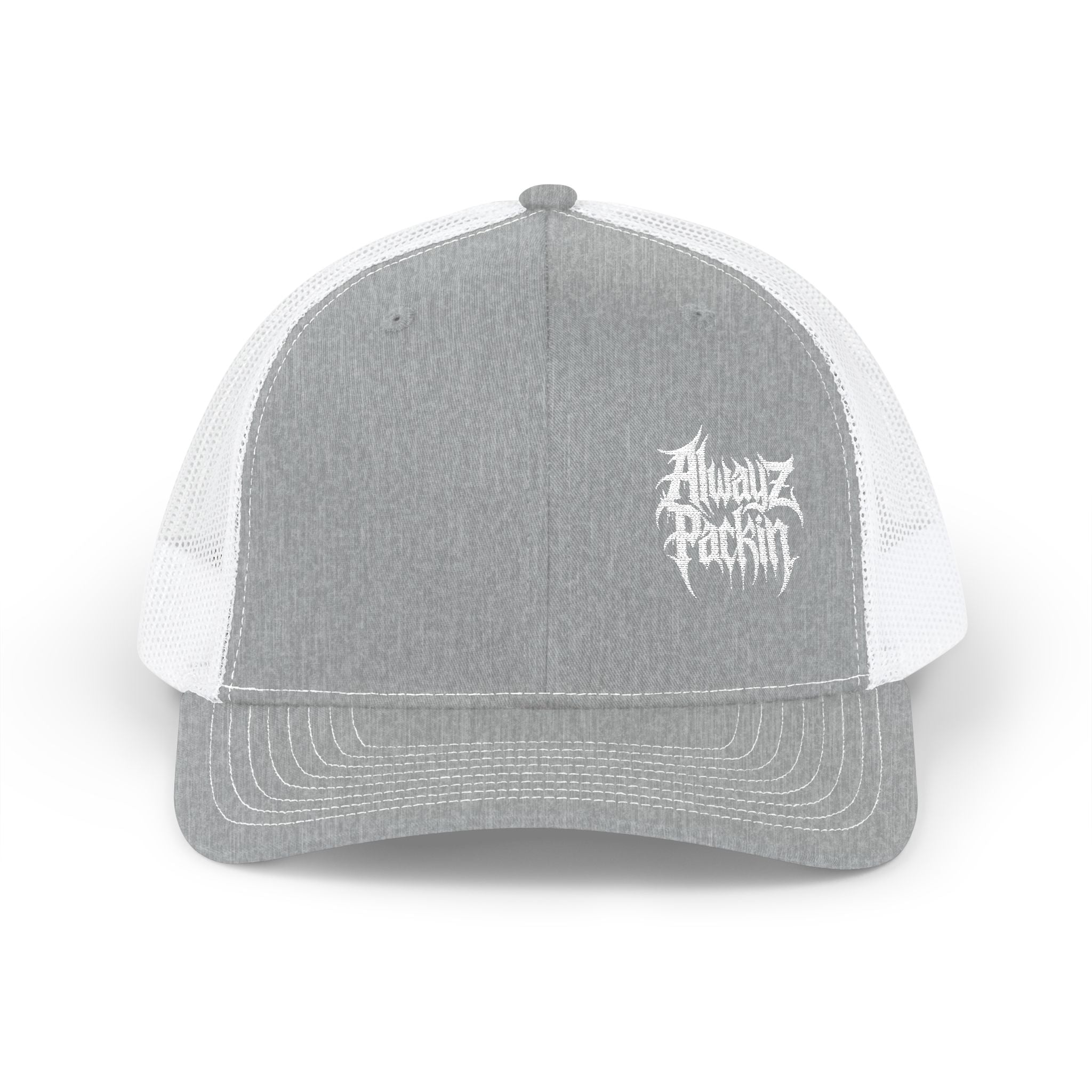 Embroidered Alwayz Packin Heavy Metal Print
