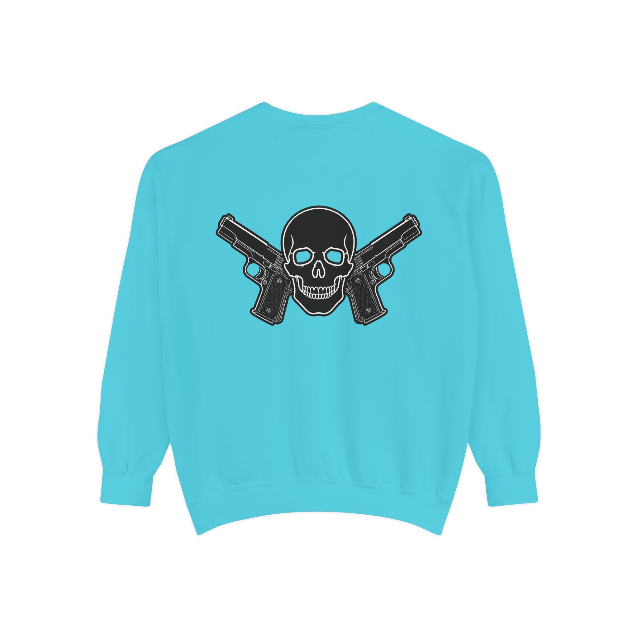 Alwayz Packin Front/ Skull and Guns Back Sweatshirt