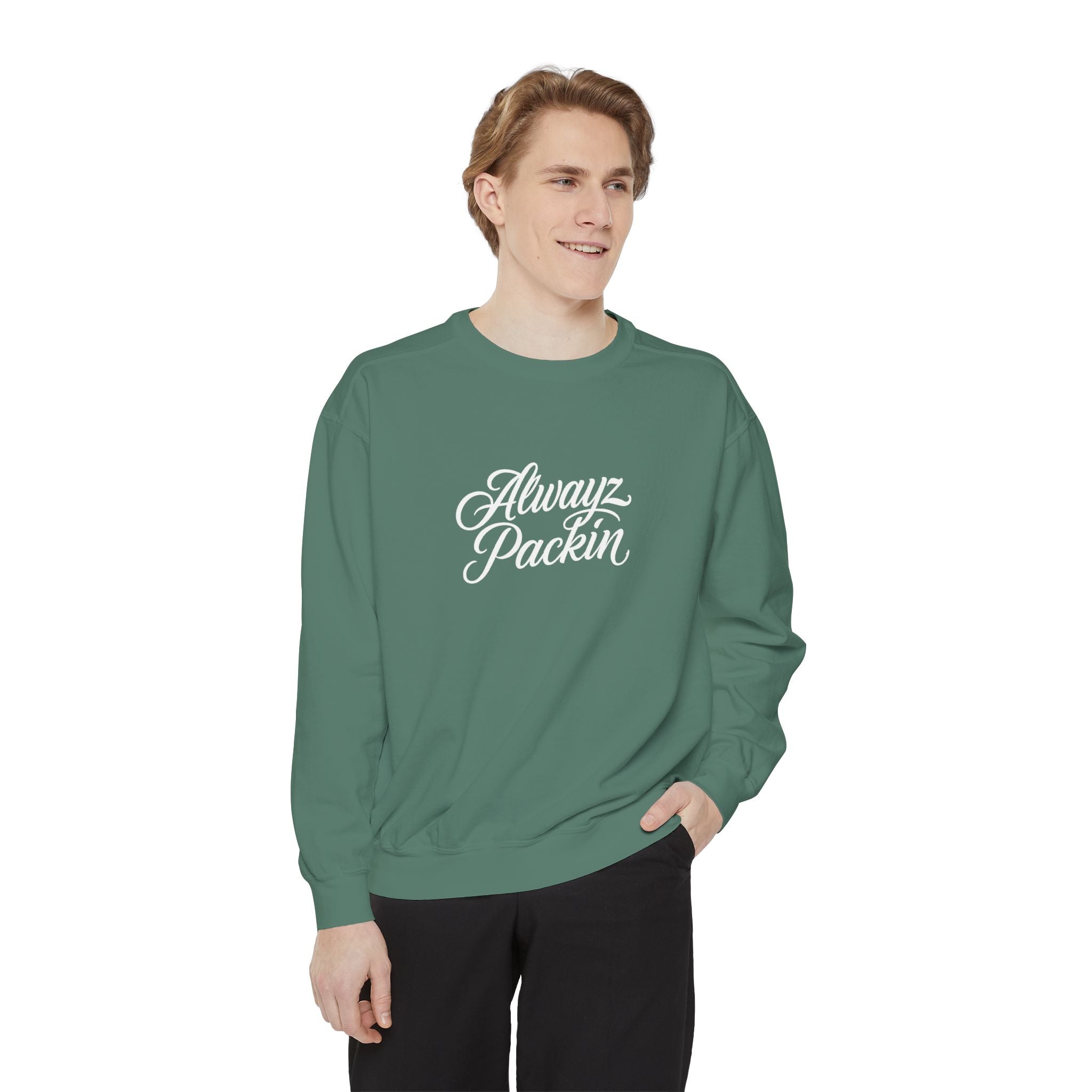 Alwayz Packin Front/ Skull and Guns Back Sweatshirt