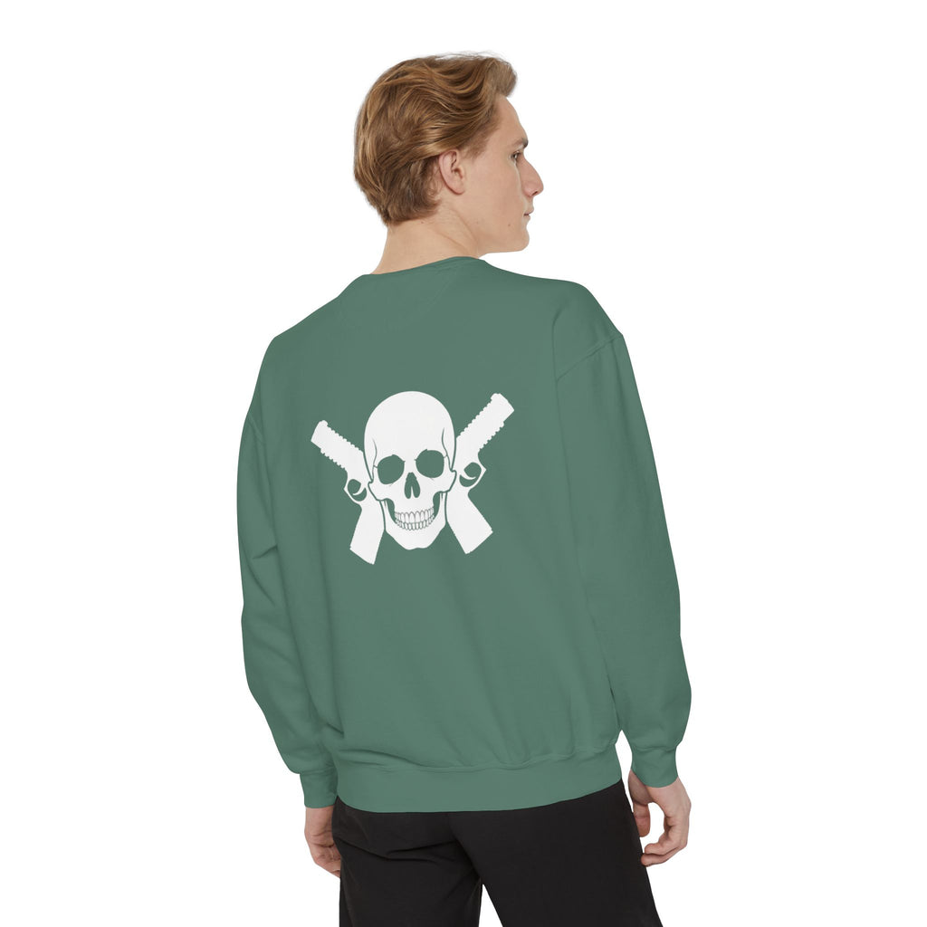 Alwayz Packin Front/ Skull and Guns Back Sweatshirt