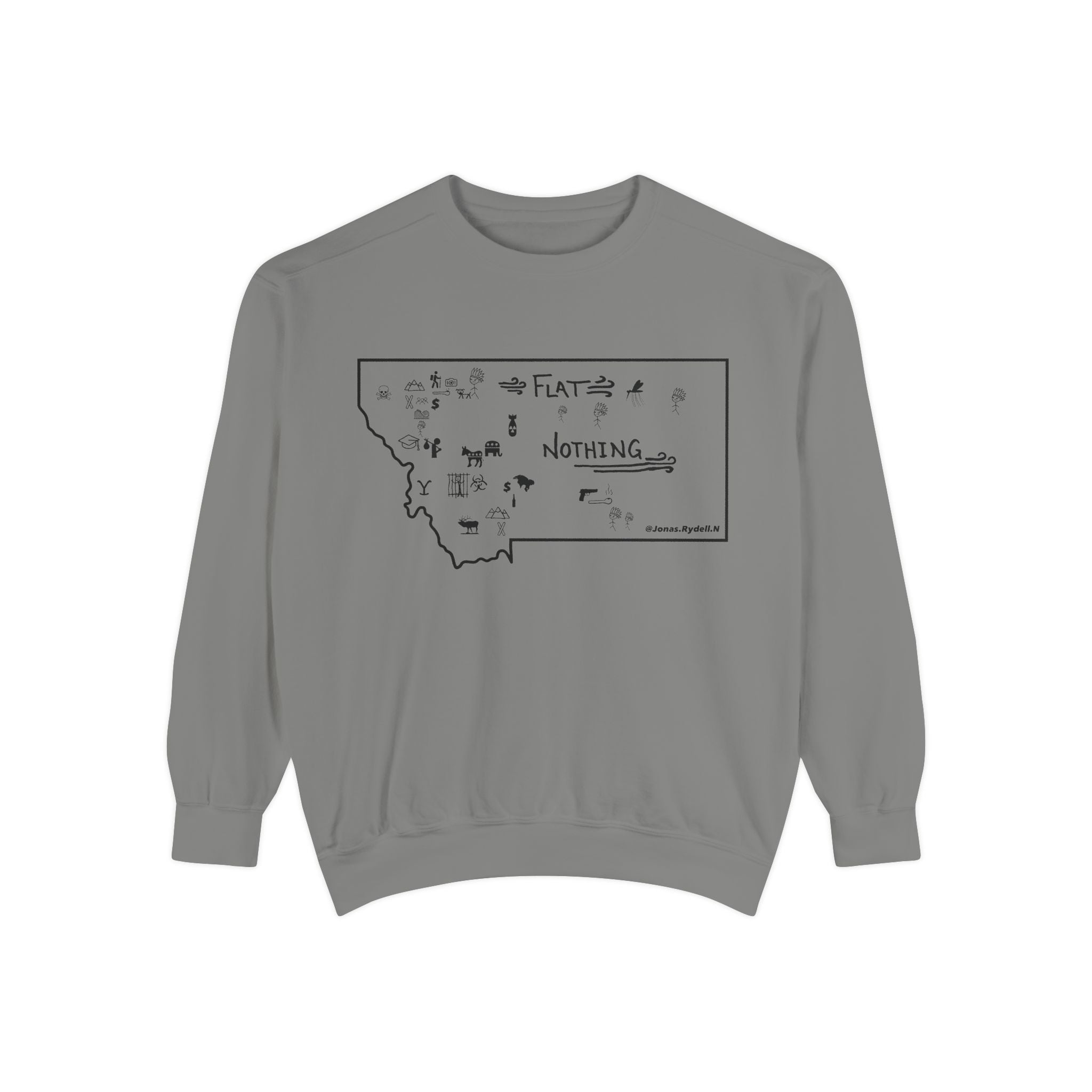 Original Montana Map Sweatshirt