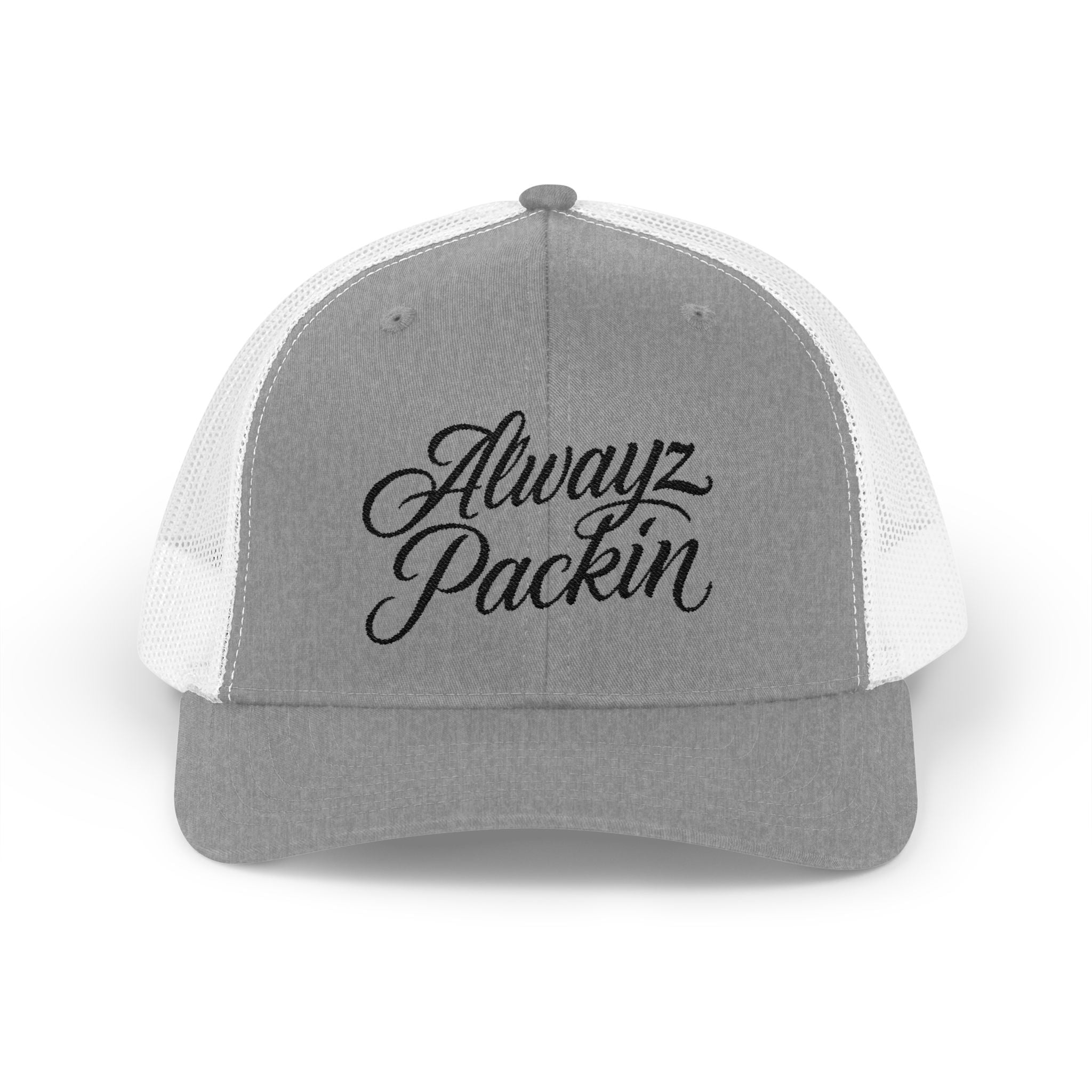 Alwayz Packin Trucker Cap — Embroidered Snapback Hat