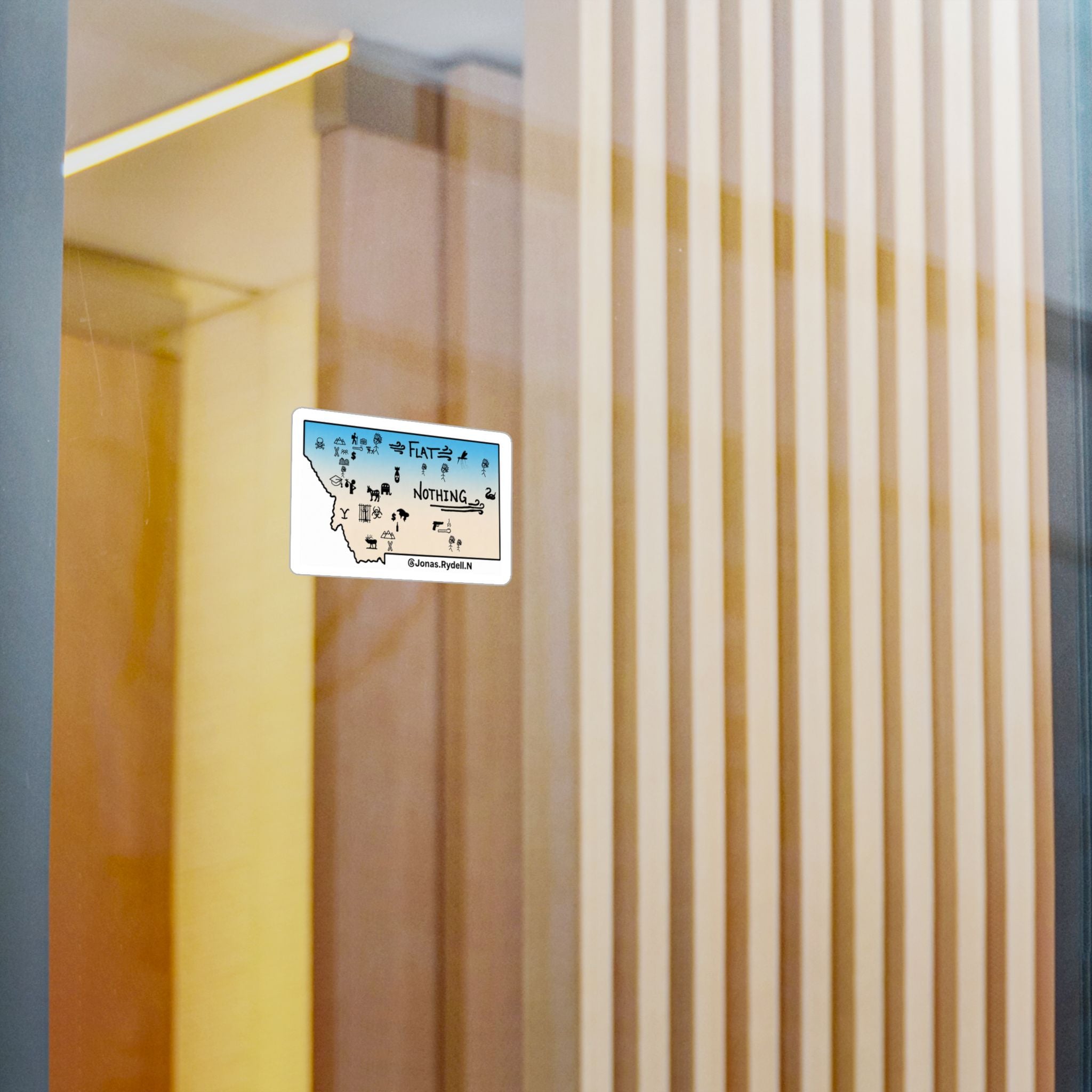 Original Montana Map Sticker