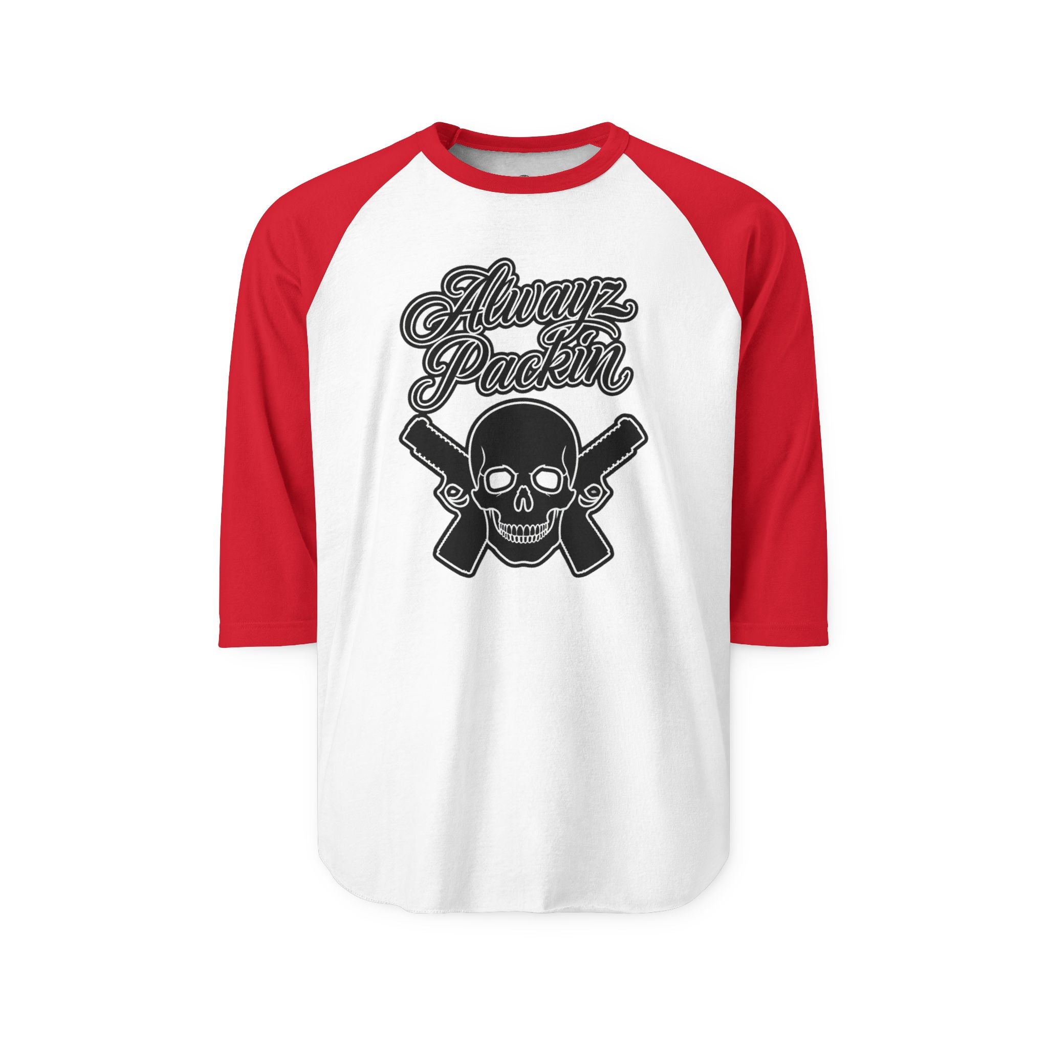 Alwayz Packin Three-Quarter Sleeve Raglan Shirt