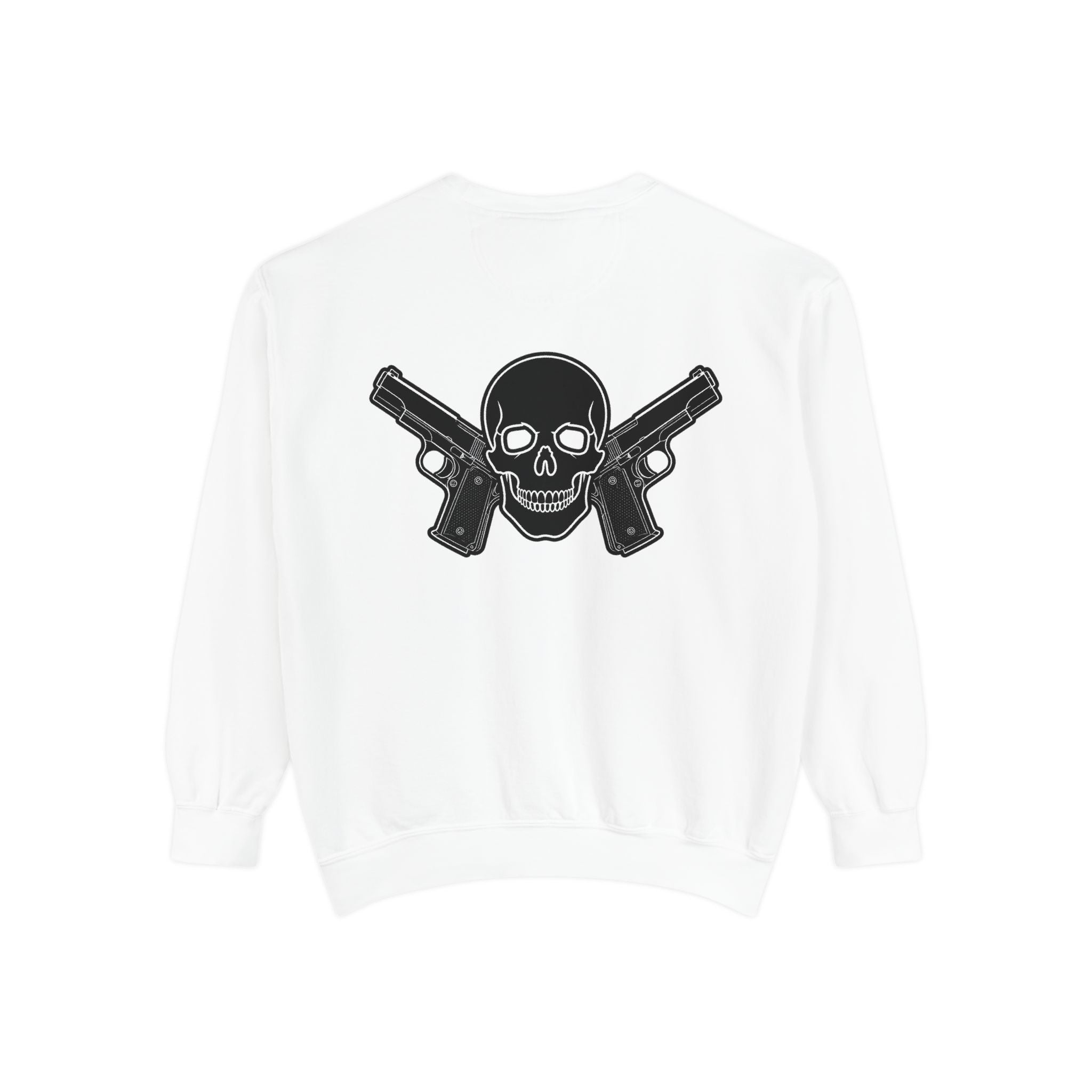 Alwayz Packin Front/ Skull and Guns Back Sweatshirt