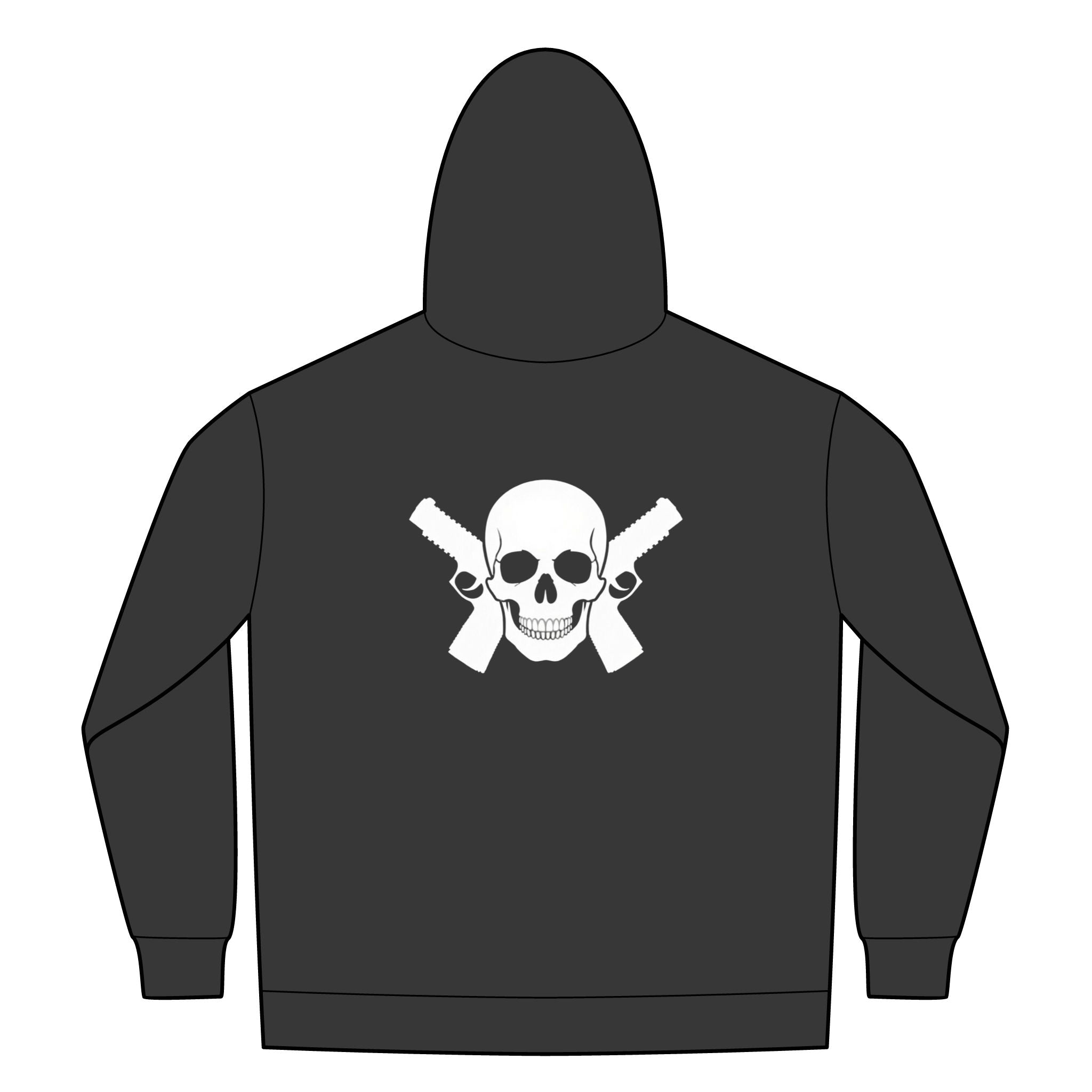 Alwayz Packin Front Zip/ Skull and Guns Back