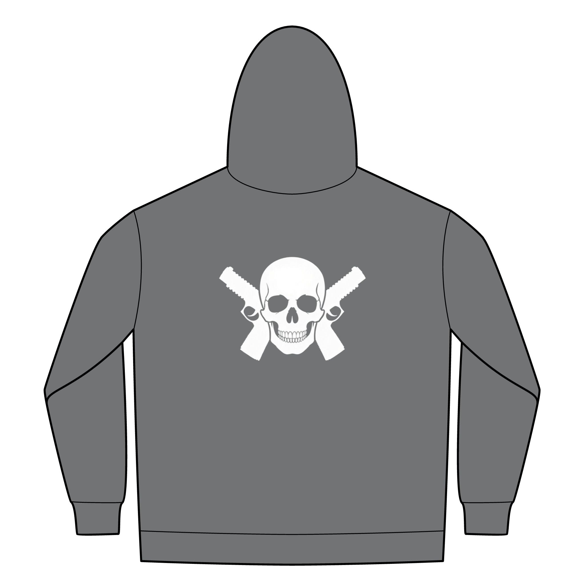 Alwayz Packin Front Zip/ Skull and Guns Back