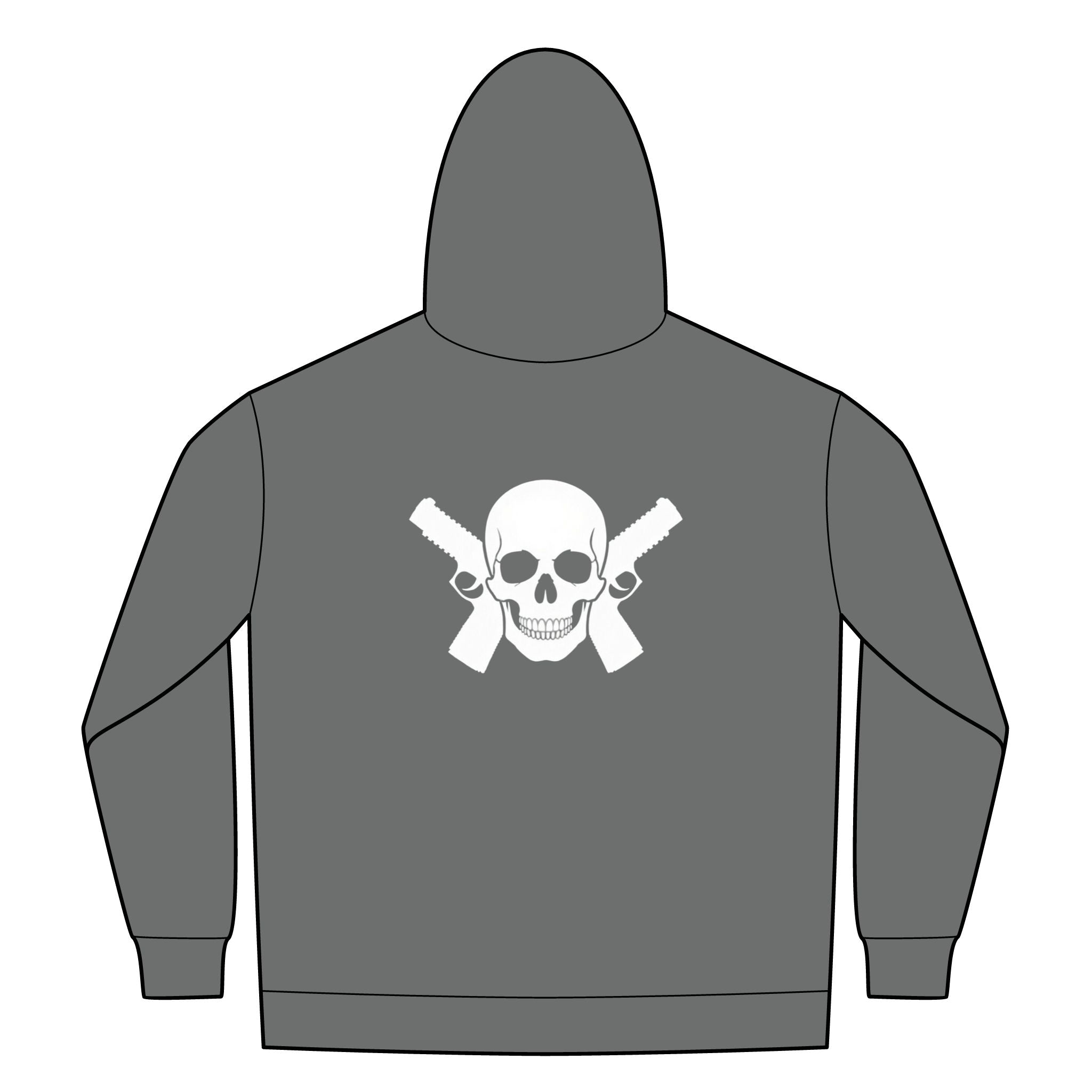 Alwayz Packin Front Zip/ Skull and Guns Back